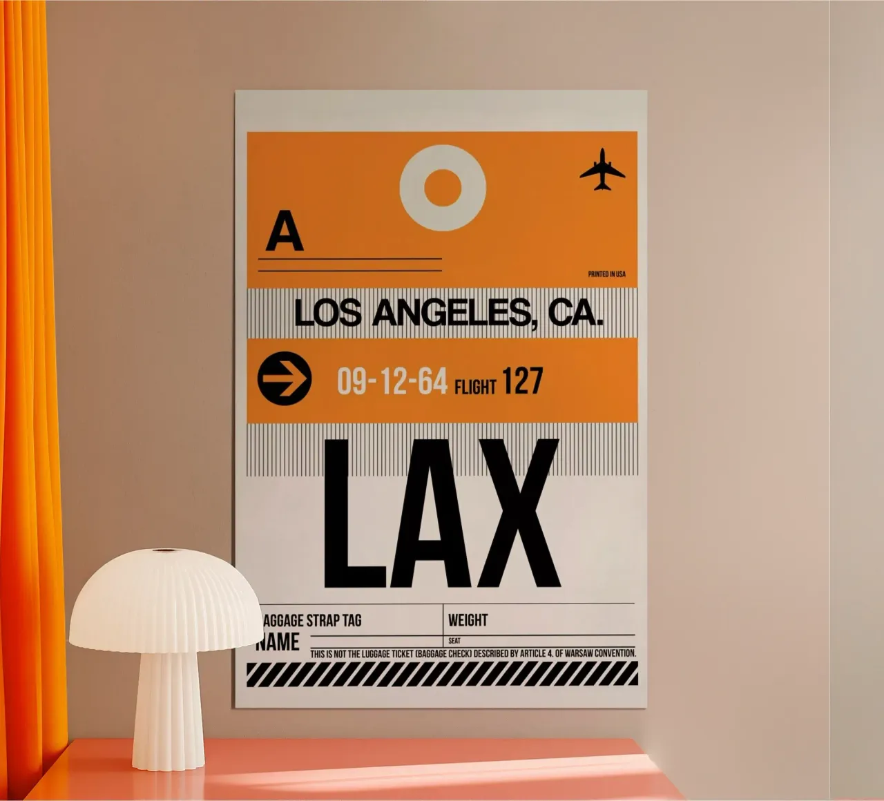 LAX-Los Angeles carta hahnemühle da Naxart