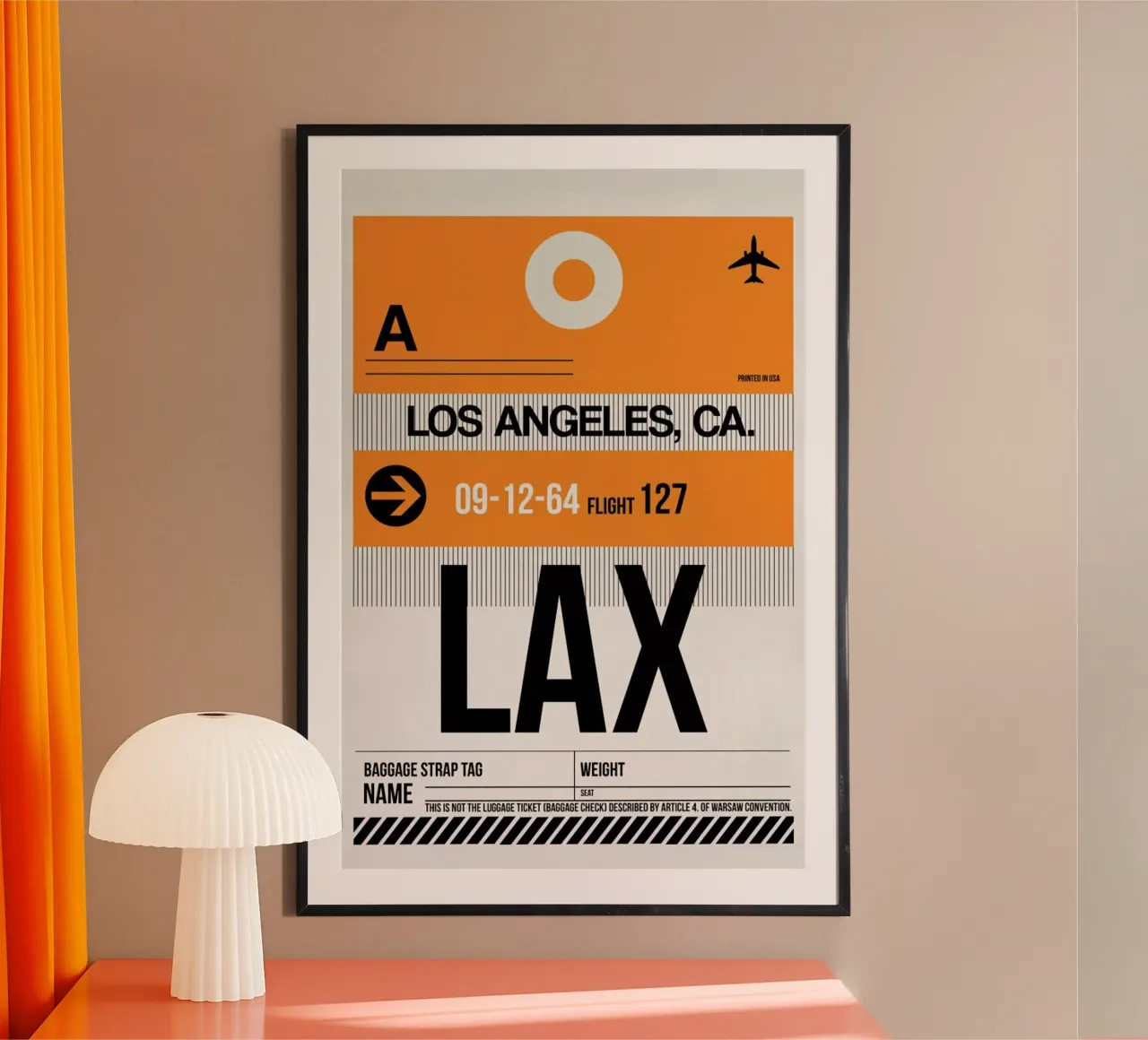 LAX-Los Angeles carta hahnemühle da Naxart