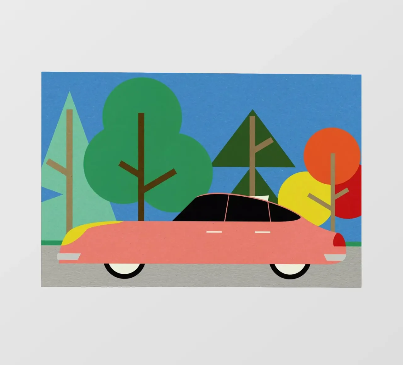 Old School Future Car pellicola backlit da Rosi Feist