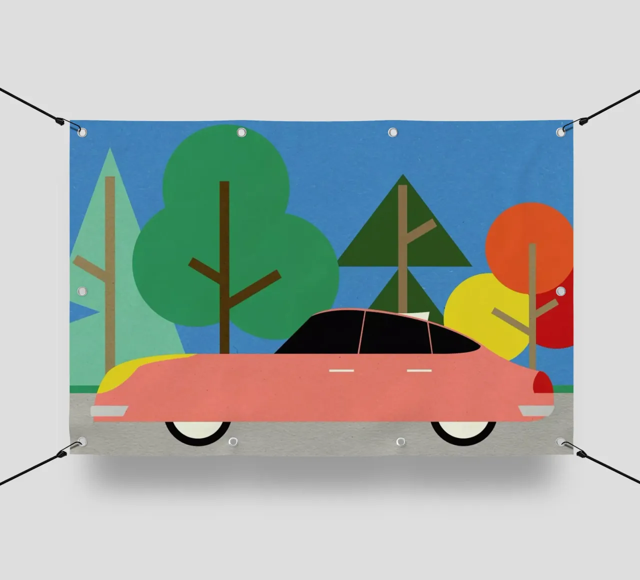 Old School Future Car telo in pvc da Rosi Feist