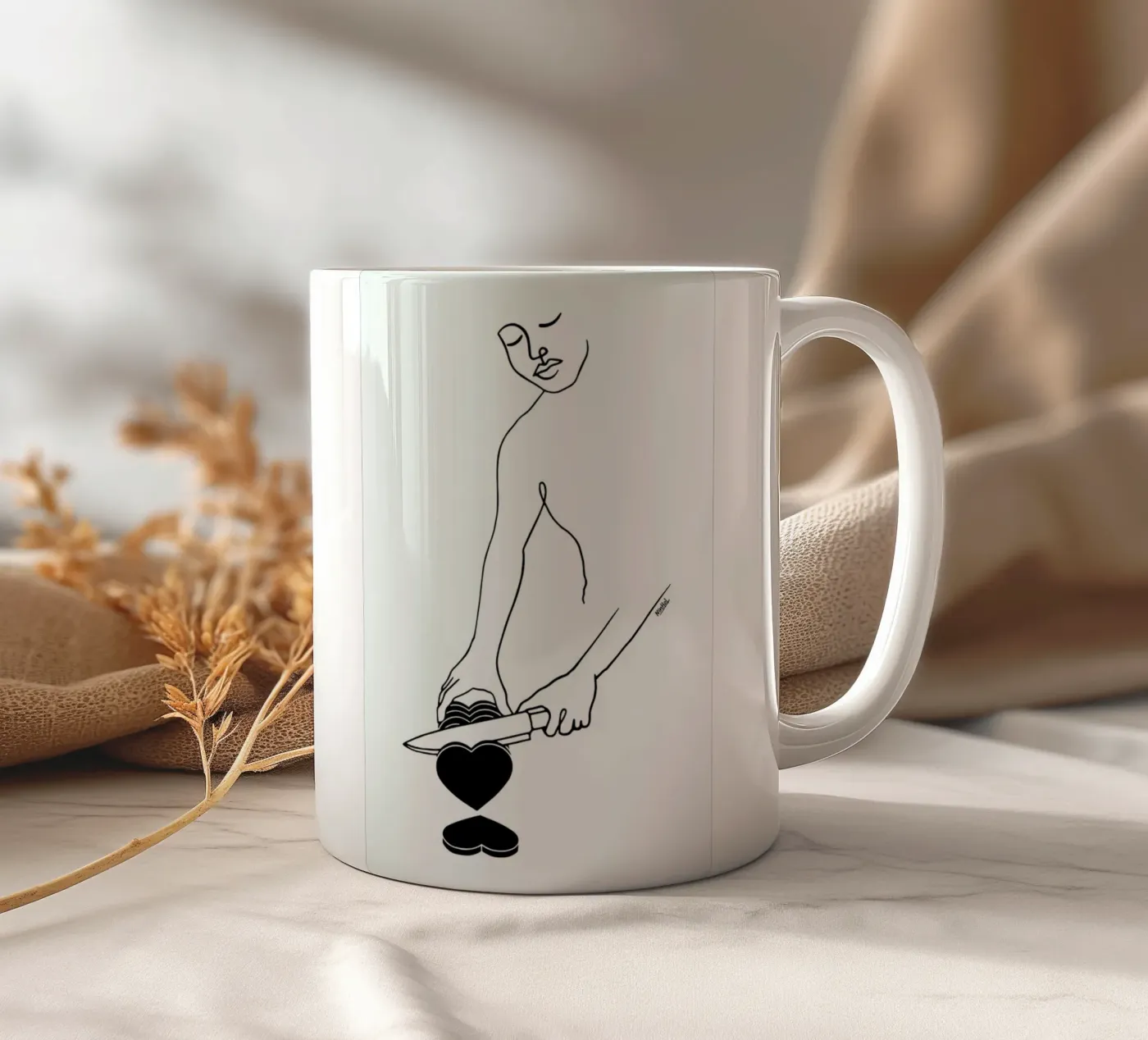 For Sharing ceramic mug by Ninhol