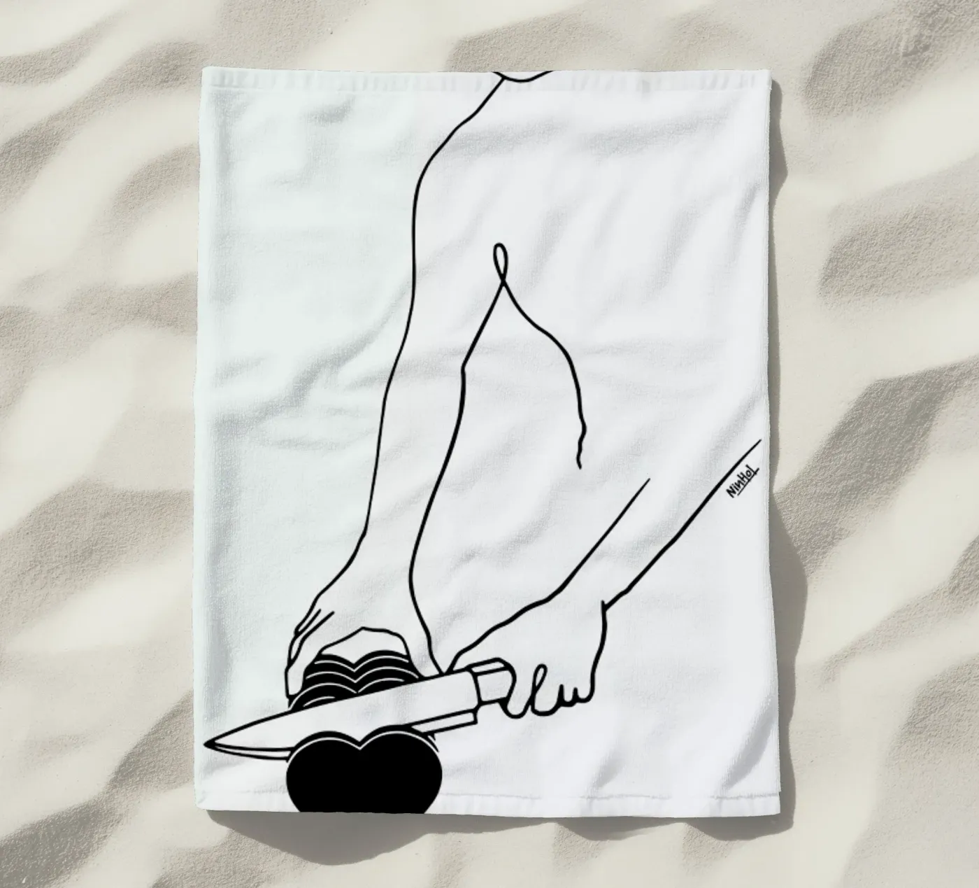 For Sharing strandhanddoek van Ninhol