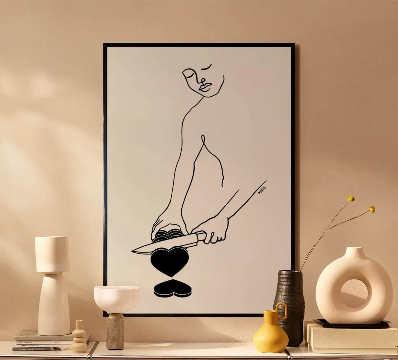 For Sharing poster con telaio in plastica da Ninhol