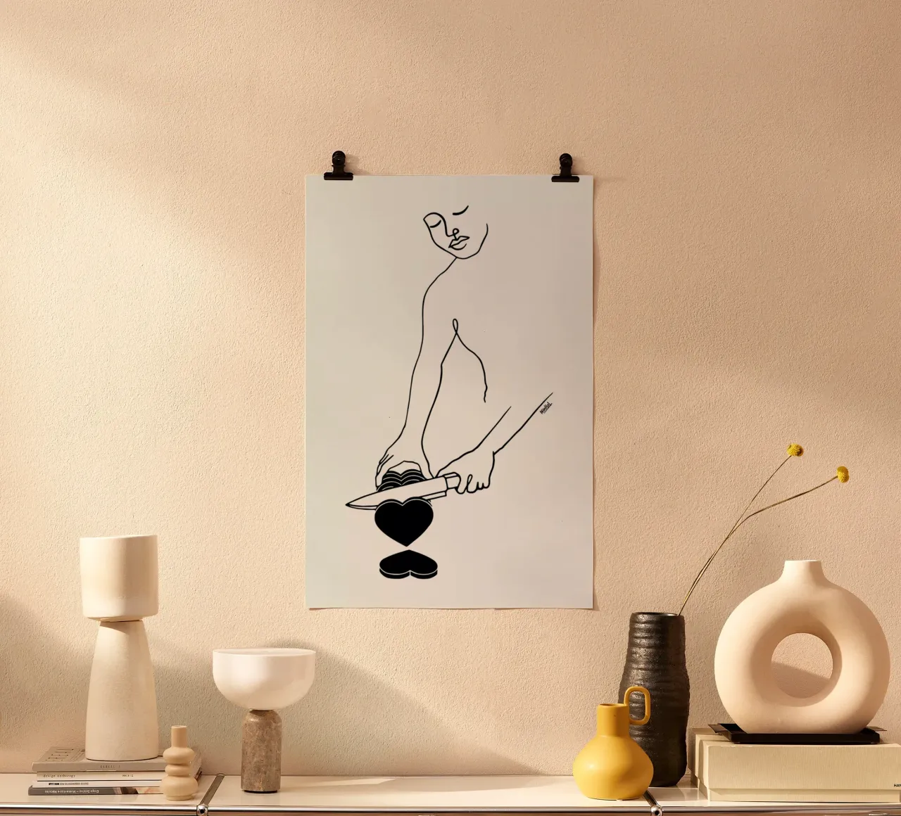 For Sharing poster con telaio in plastica da Ninhol