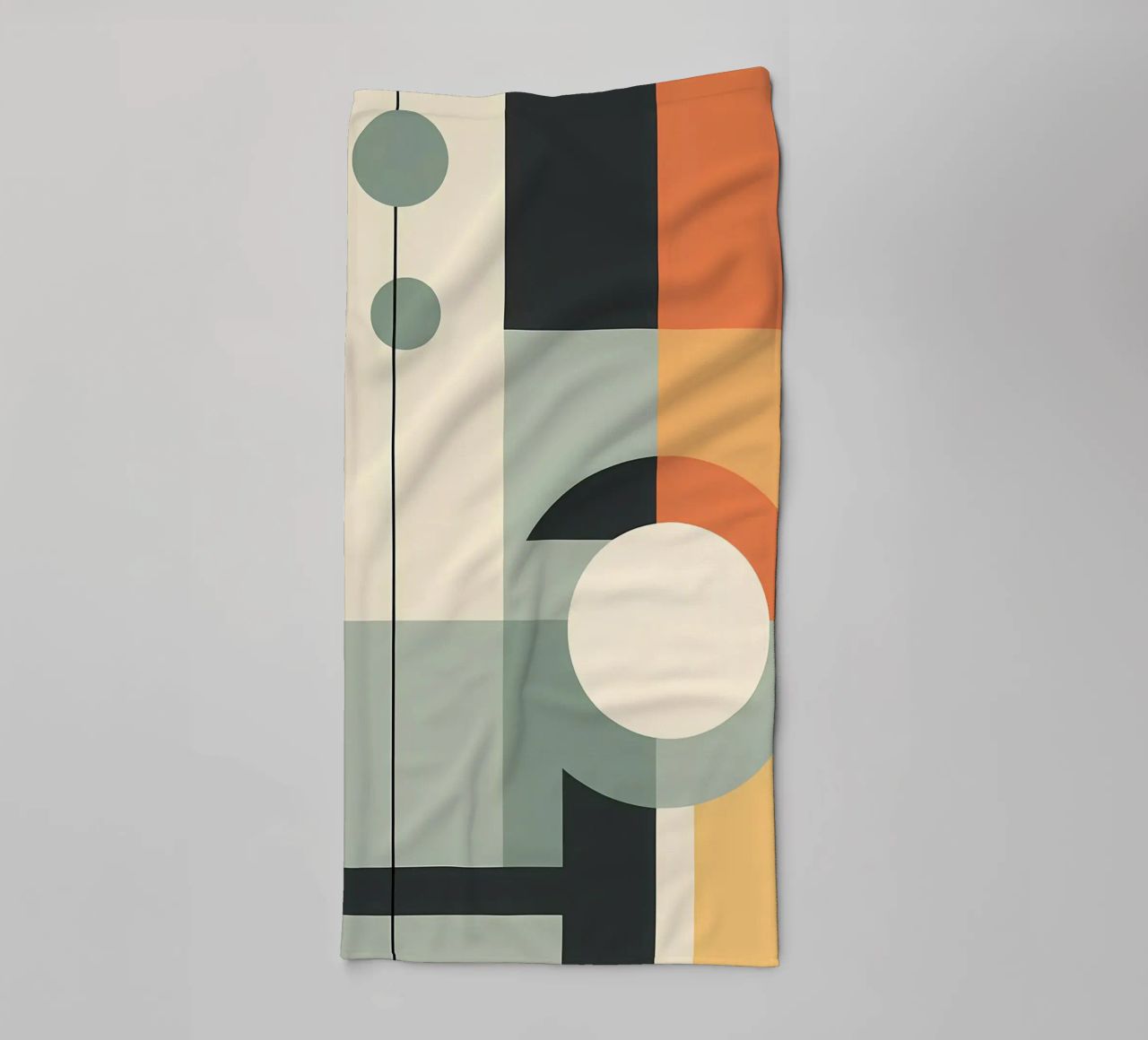 Geometric Abstract Art towel by Karraker