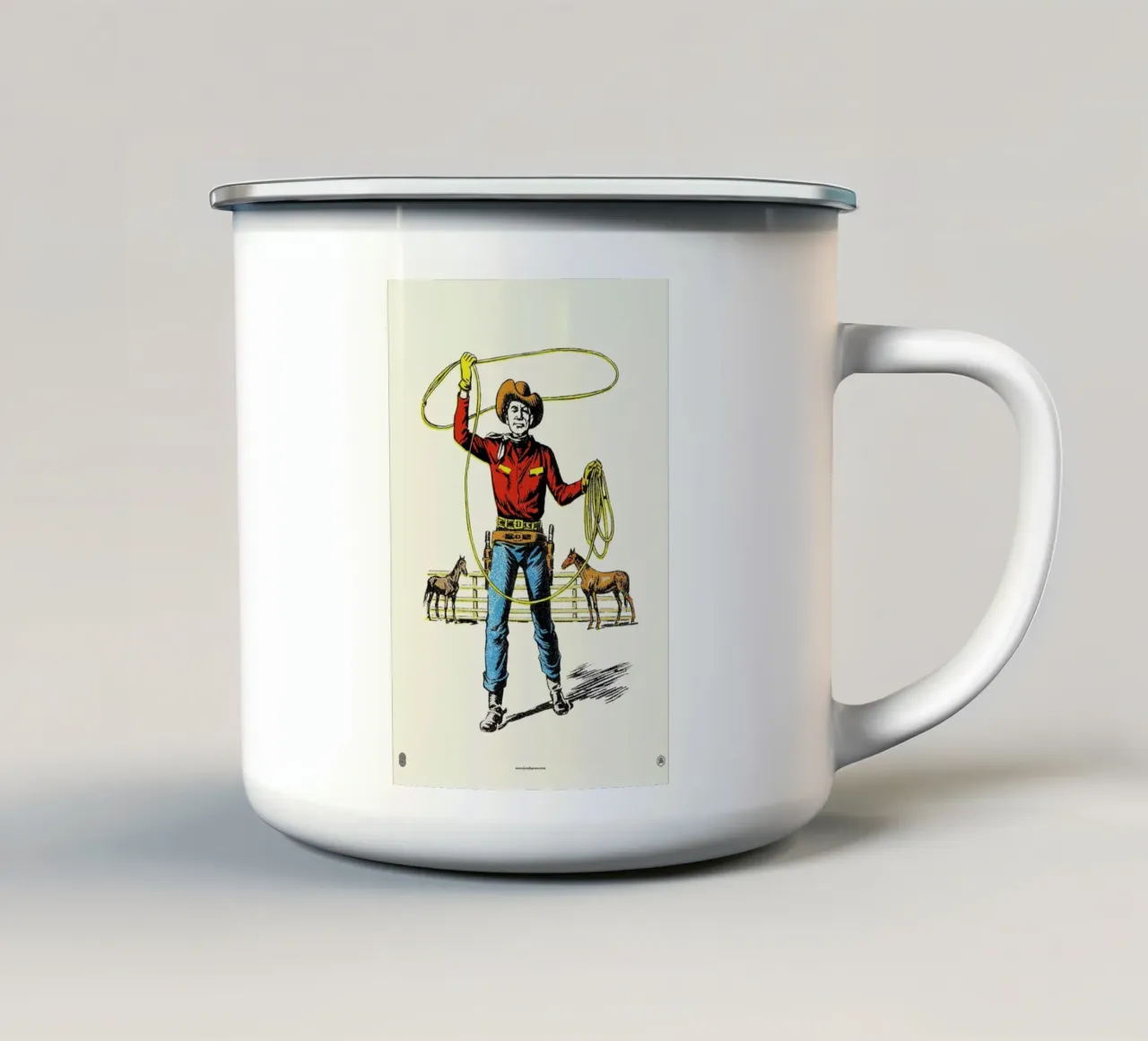 Lasso taza de esmalte de a Love Supreme