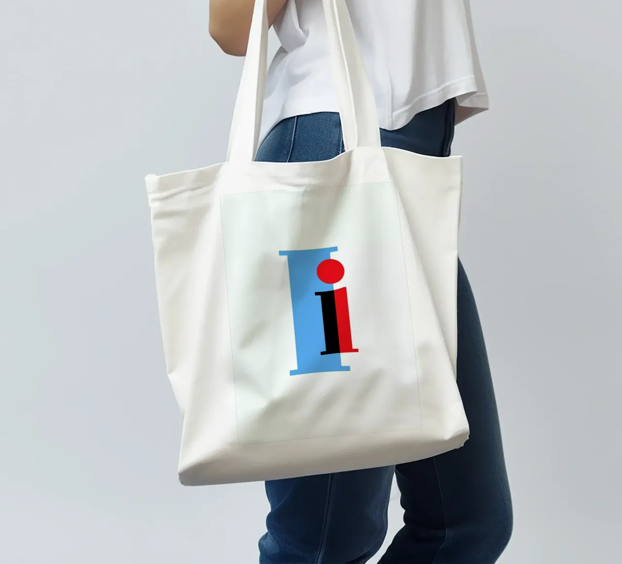 Cyan/Red I borsa in juta da Studio One