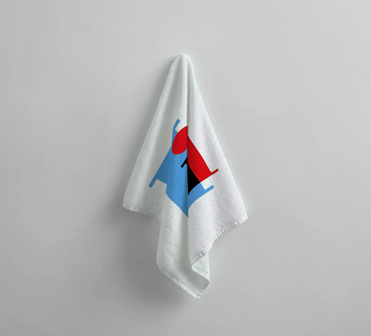 Cyan/Red I asciugamano da bagno da Studio One