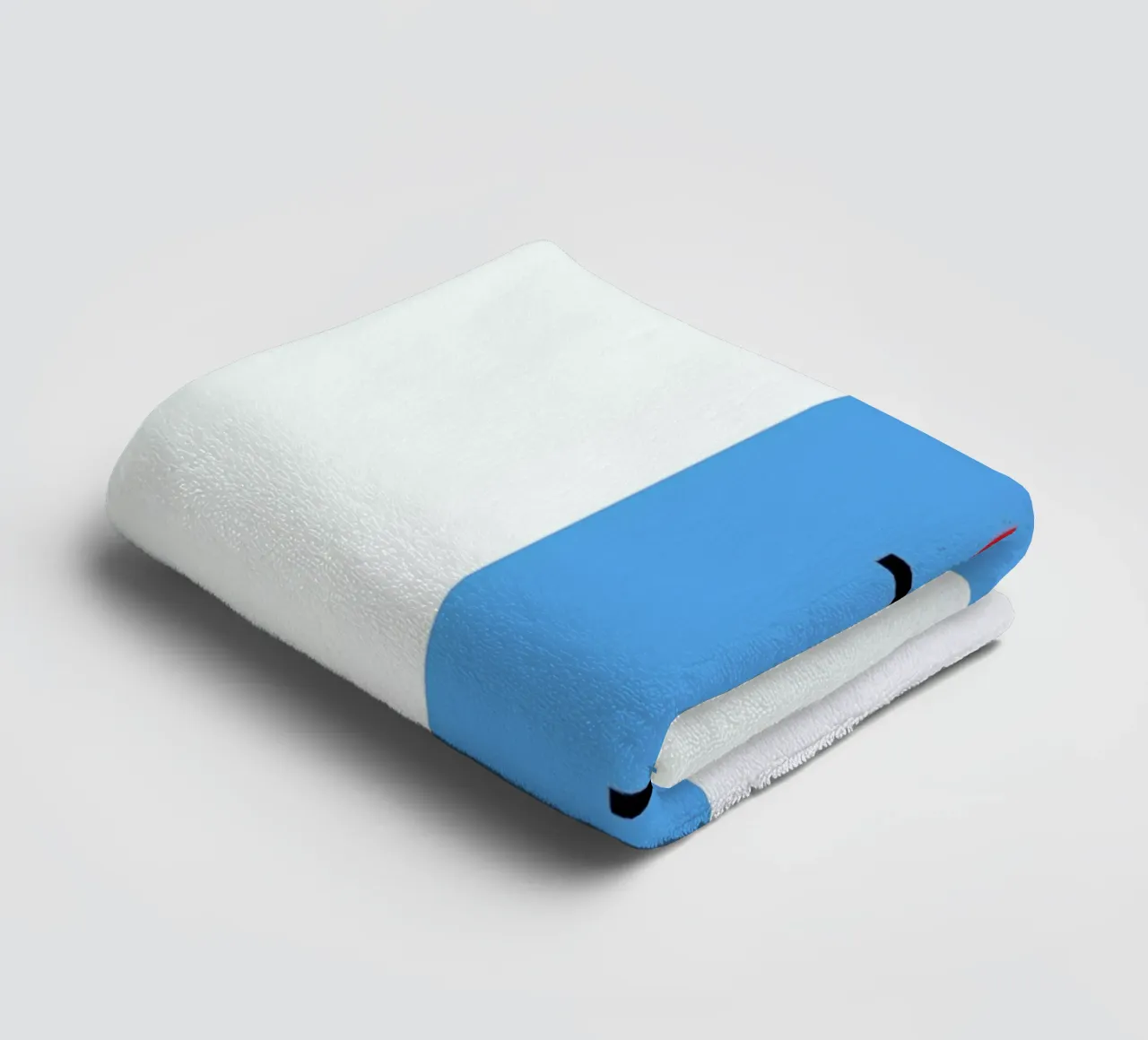 Cyan/Red I asciugamano da bagno da Studio One