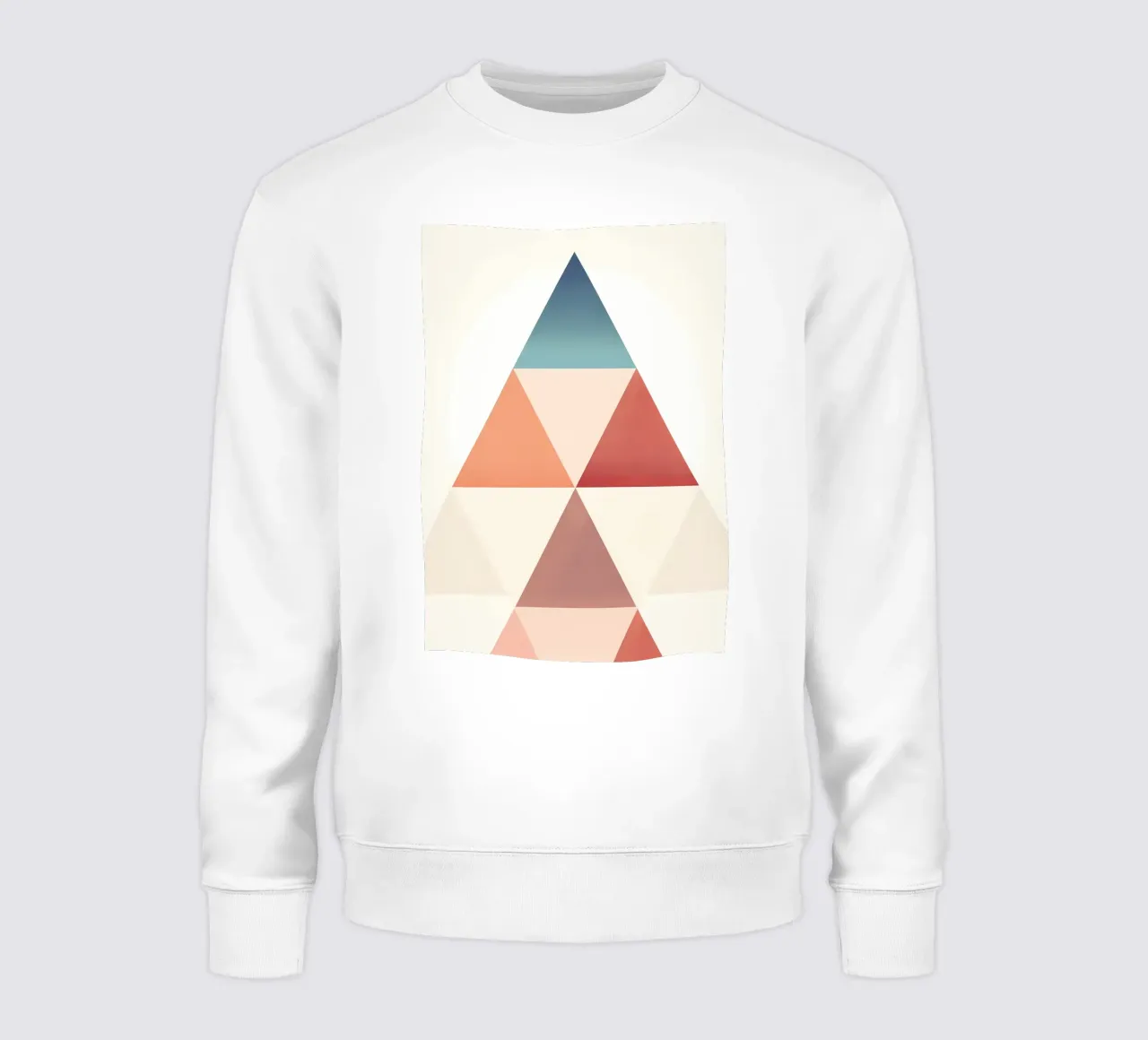 Arte triangular abstracto sudadera de Karraker