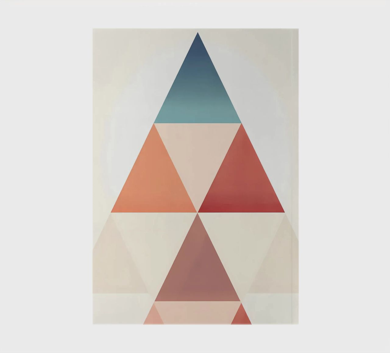 Abstract Triangle Art notebook by Karraker