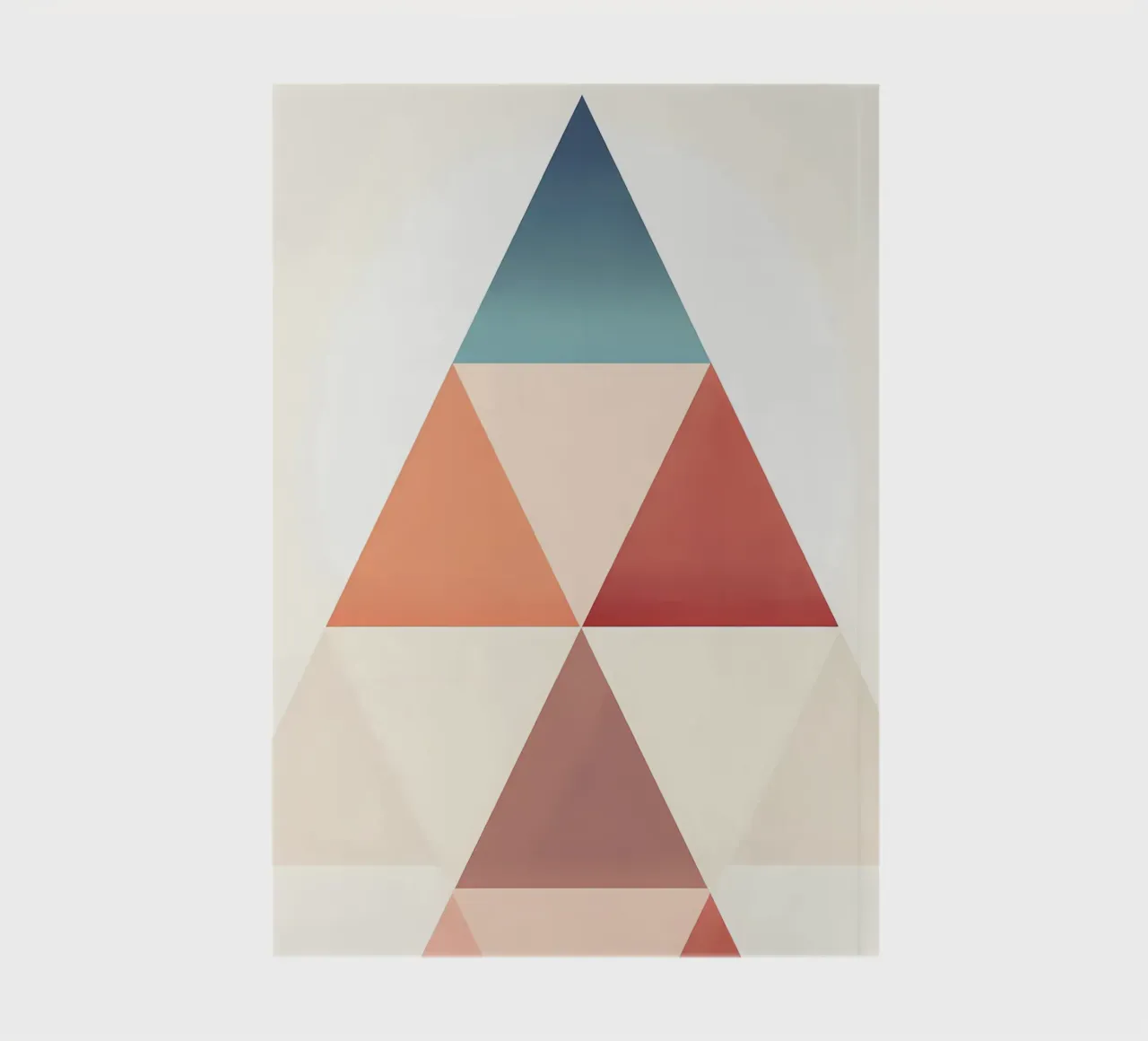 Arte triangular abstracto cuaderno de Karraker