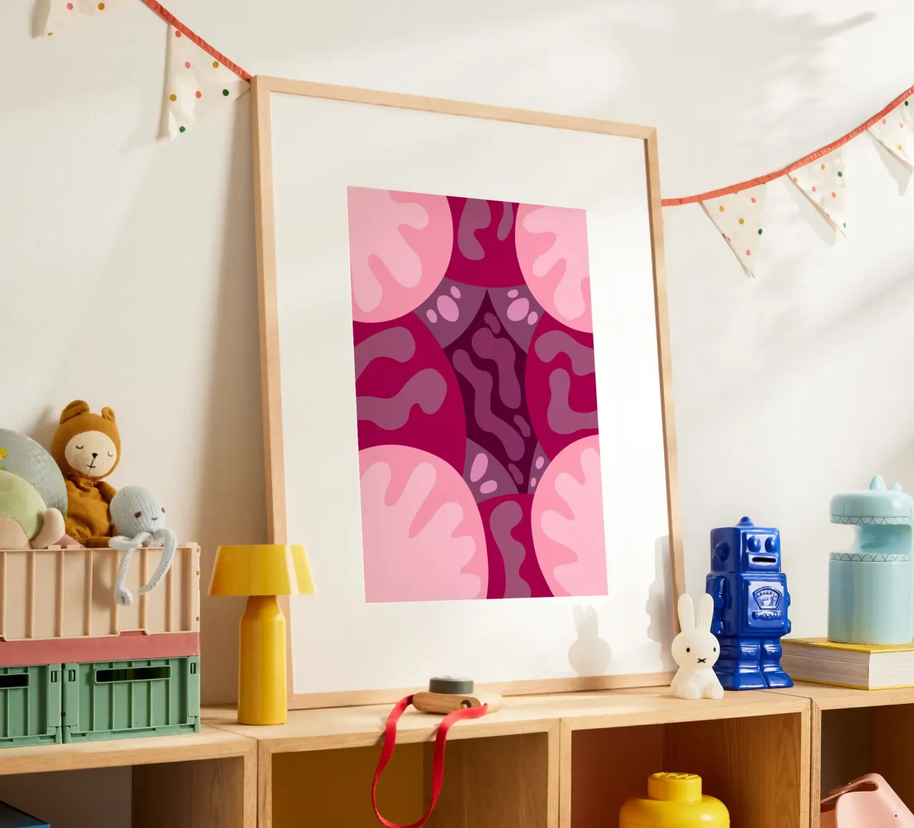 Tonalità organiche poster con telaio in plastica da Nuage solaire