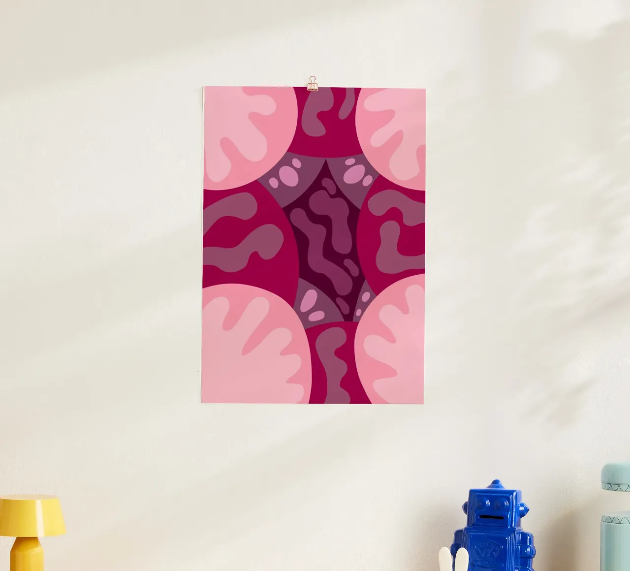 Tonalità organiche poster con telaio in plastica da Nuage solaire