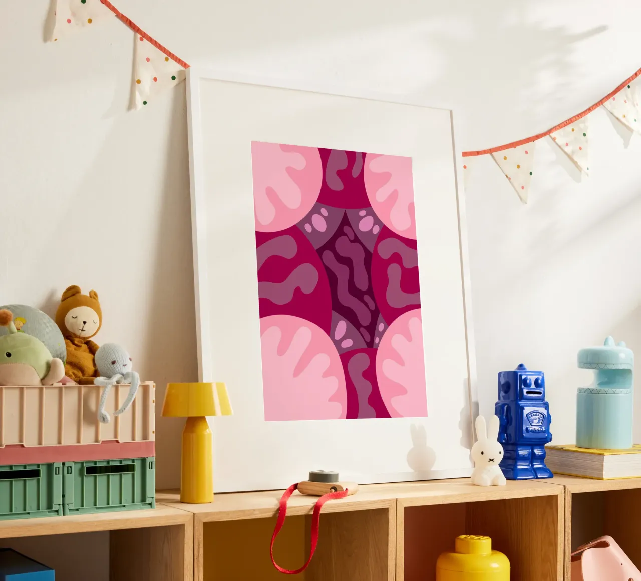 Tonalità organiche poster con telaio in plastica da Nuage solaire