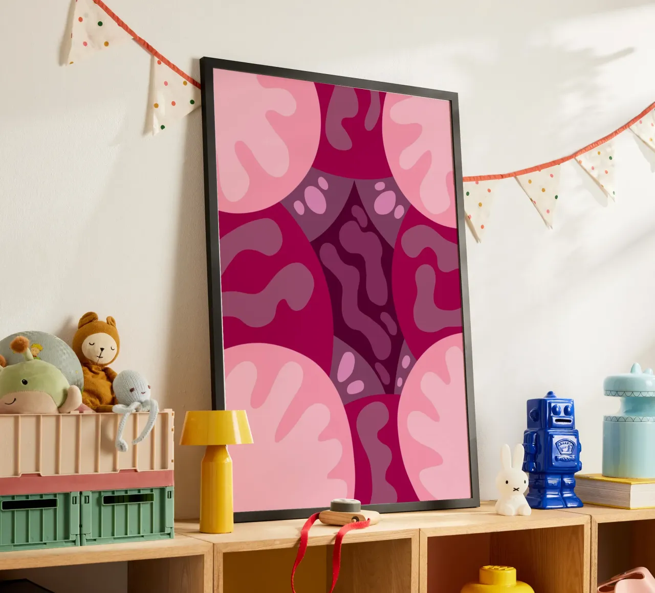 Tonalità organiche poster con telaio in plastica da Nuage solaire