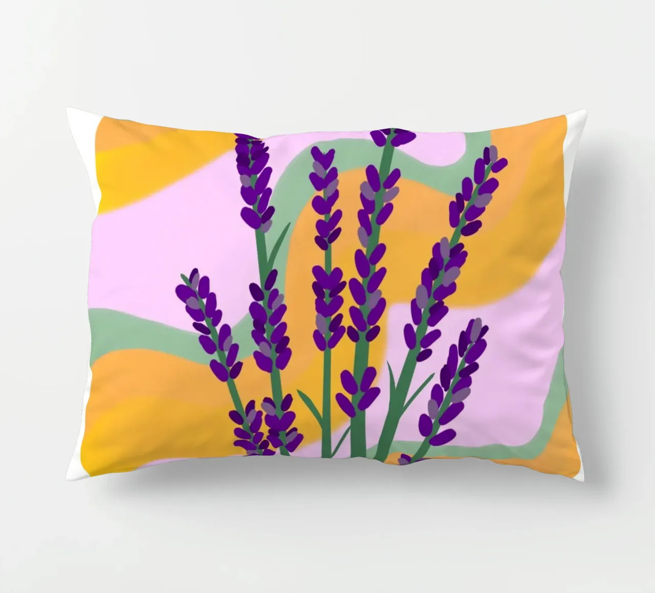 Wave of lavender decorative cushion by Nuage solaire