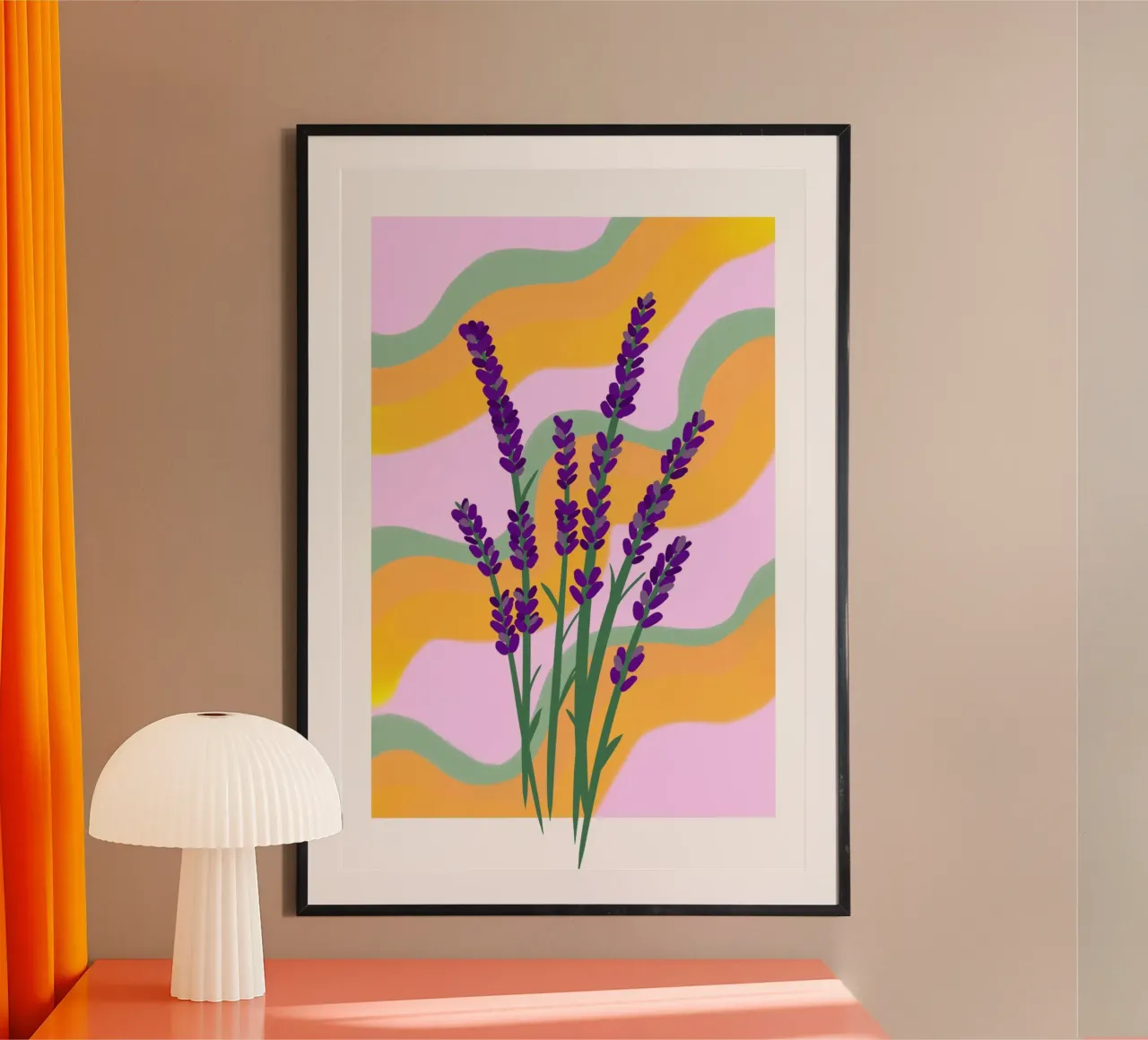 Wave of lavender poster by Nuage solaire