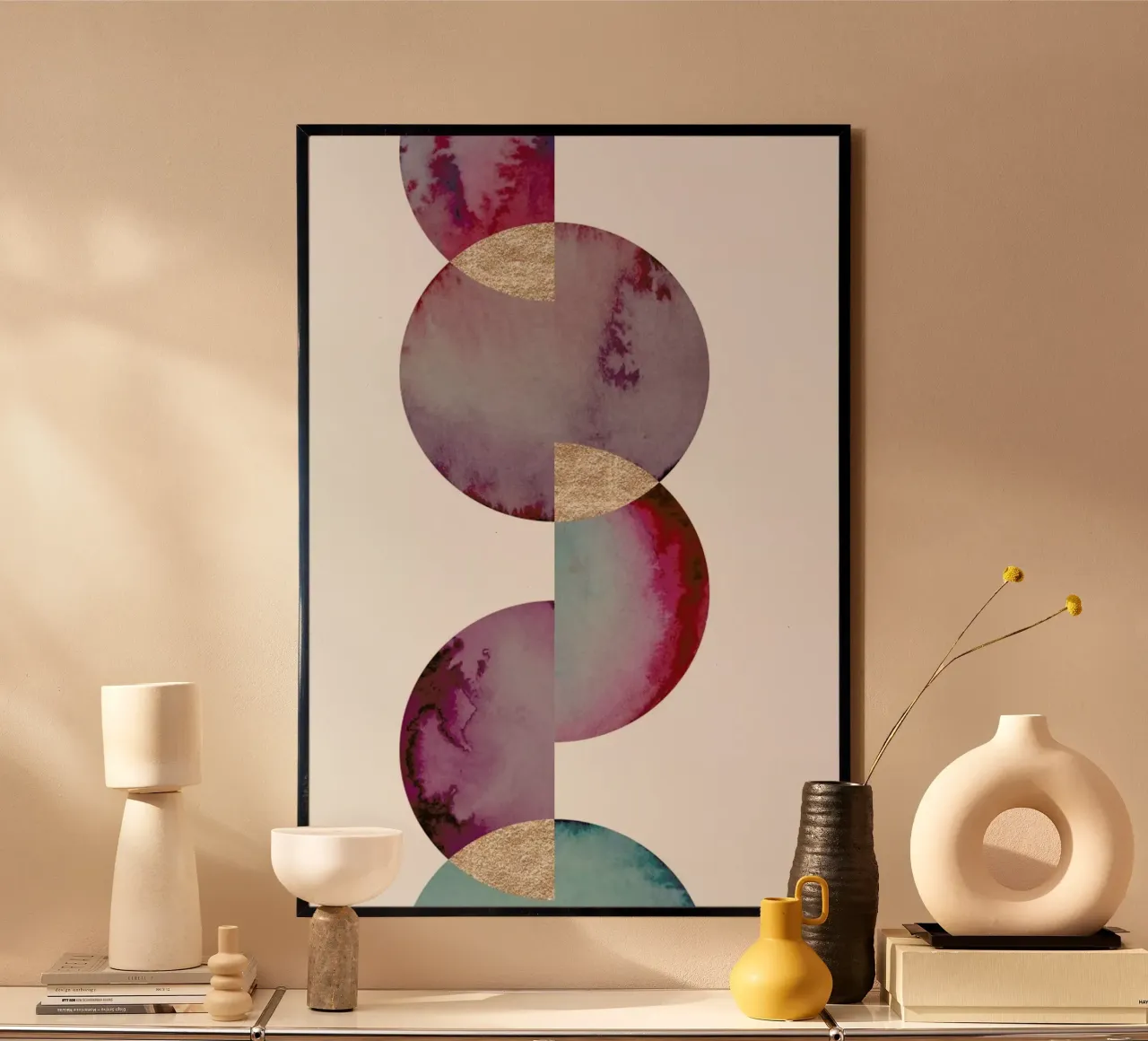 Aqua 2 poster con telaio in alluminio da Sabrina Ziegenhorn