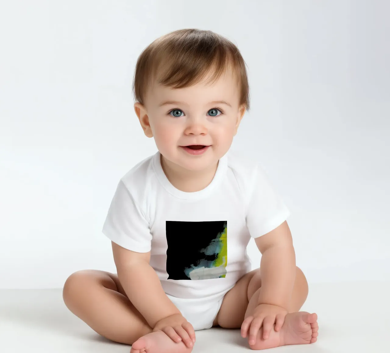 Melt Series 15 short-sleeve baby romper by Mala Alani