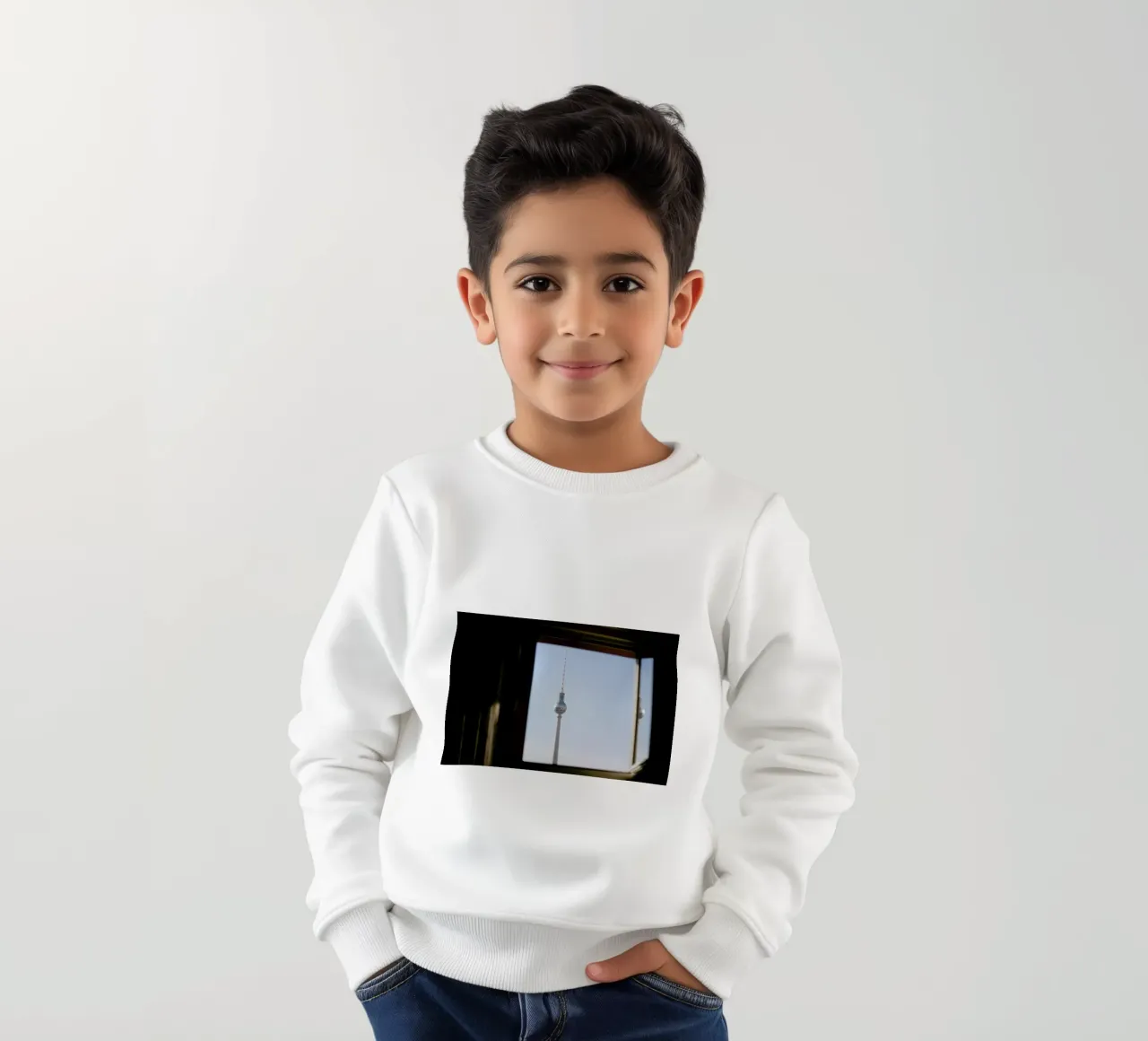Living in Berlin kids sweatshirt by Alexandra Hellweg