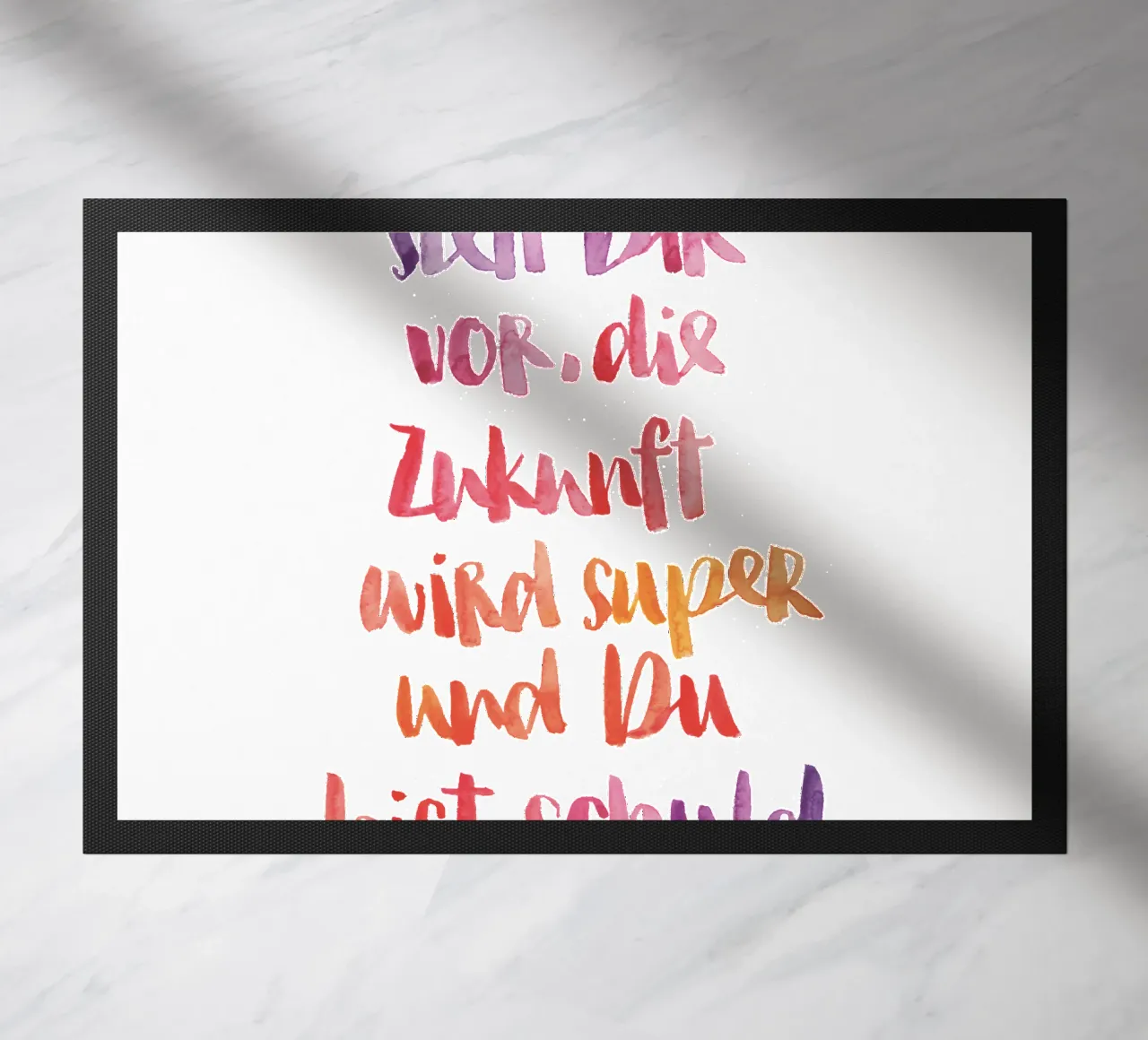 Stell dir vor doormat by Brushmeetspaper