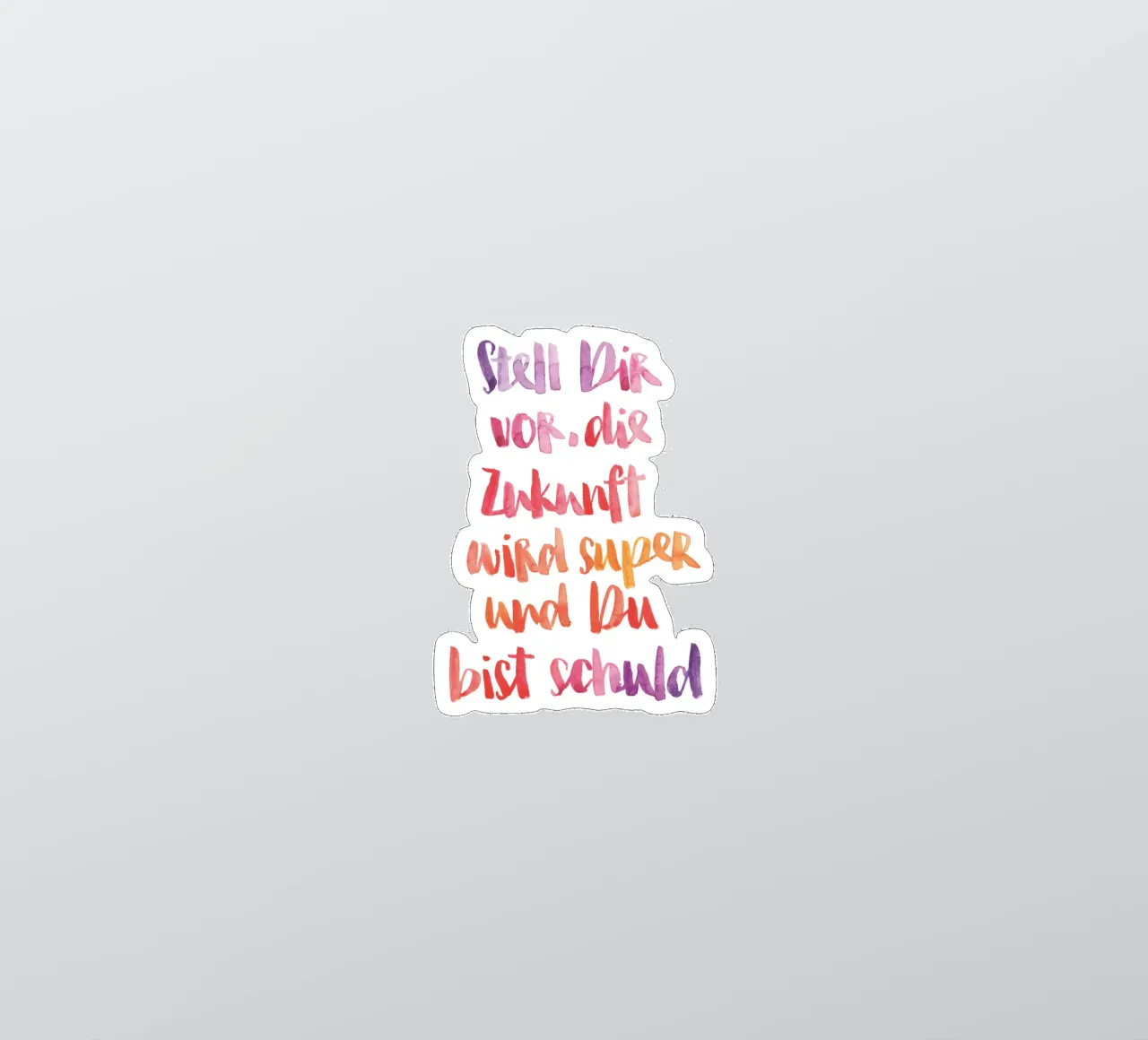 Stell dir vor adesivo da Brushmeetspaper