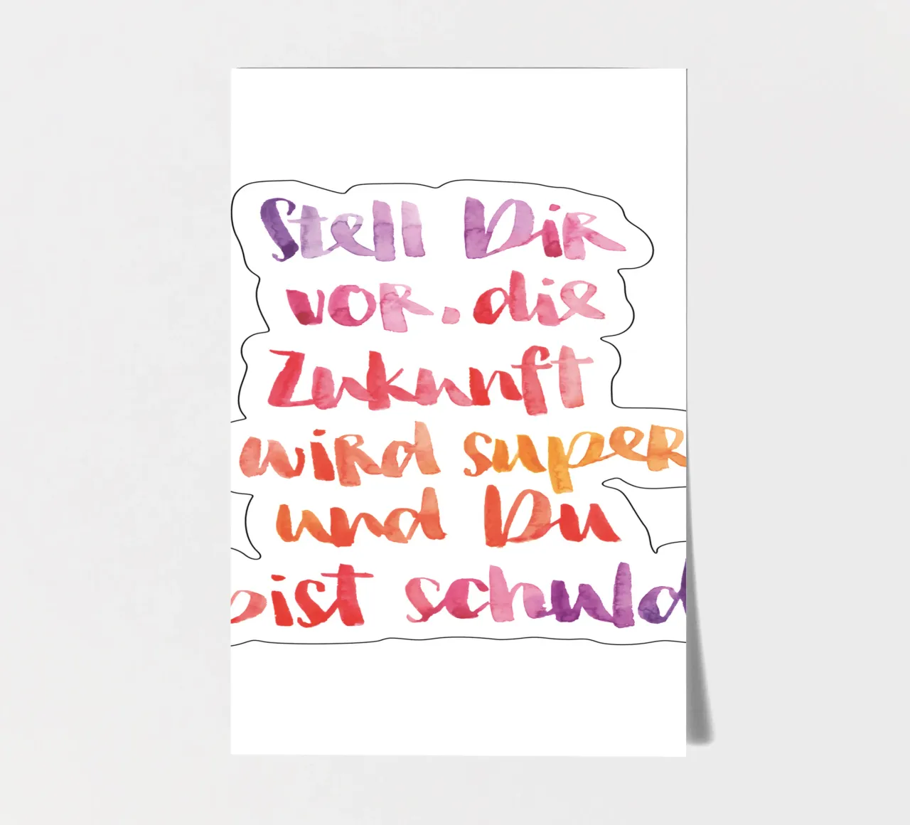 Stell dir vor sticker sheet by Brushmeetspaper
