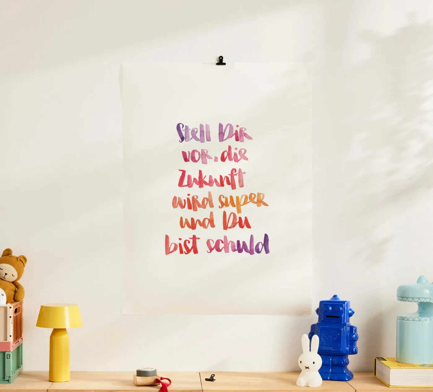 Stell dir vor poster da Brushmeetspaper