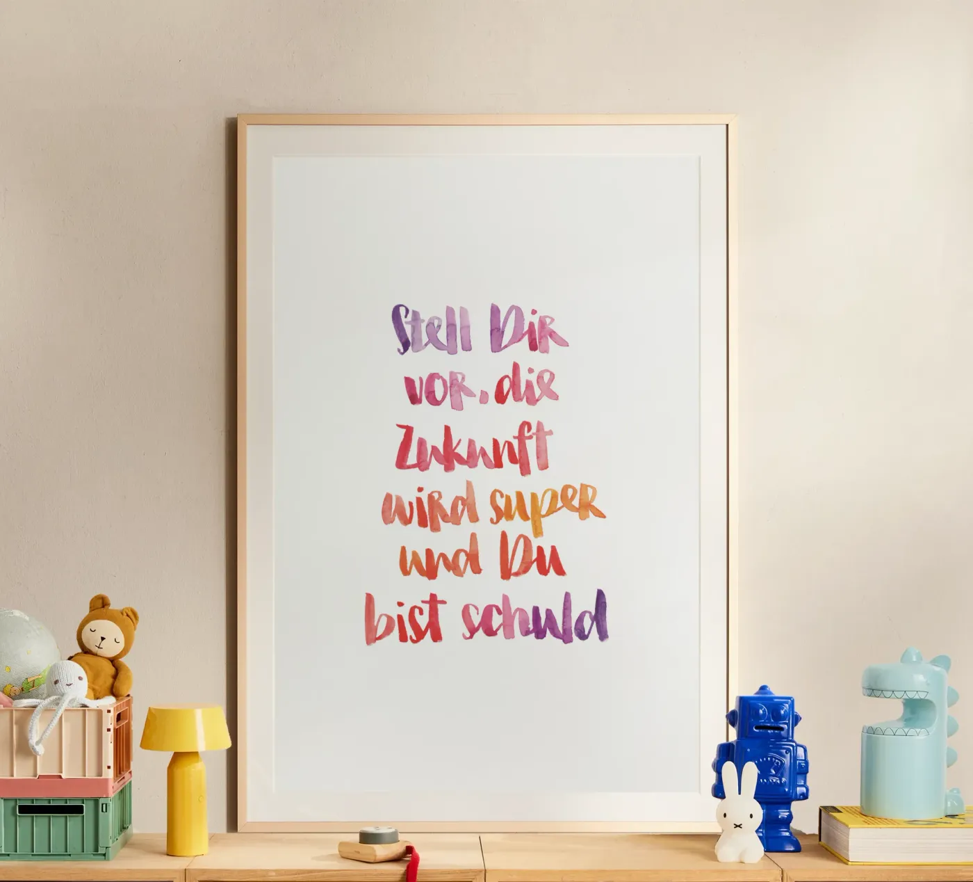 Stell dir vor poster da Brushmeetspaper