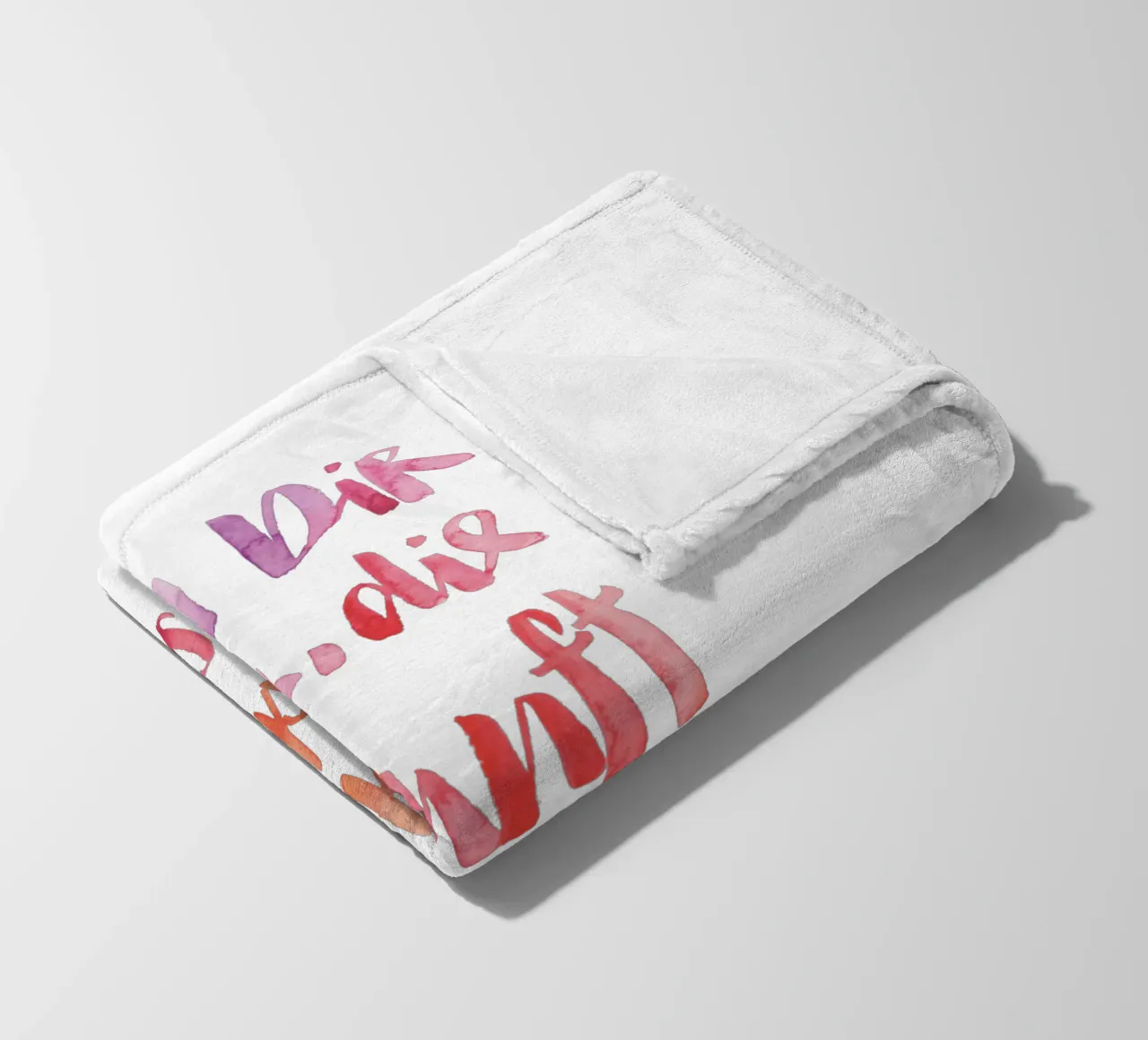 Stell dir vor fleece blanket by Brushmeetspaper