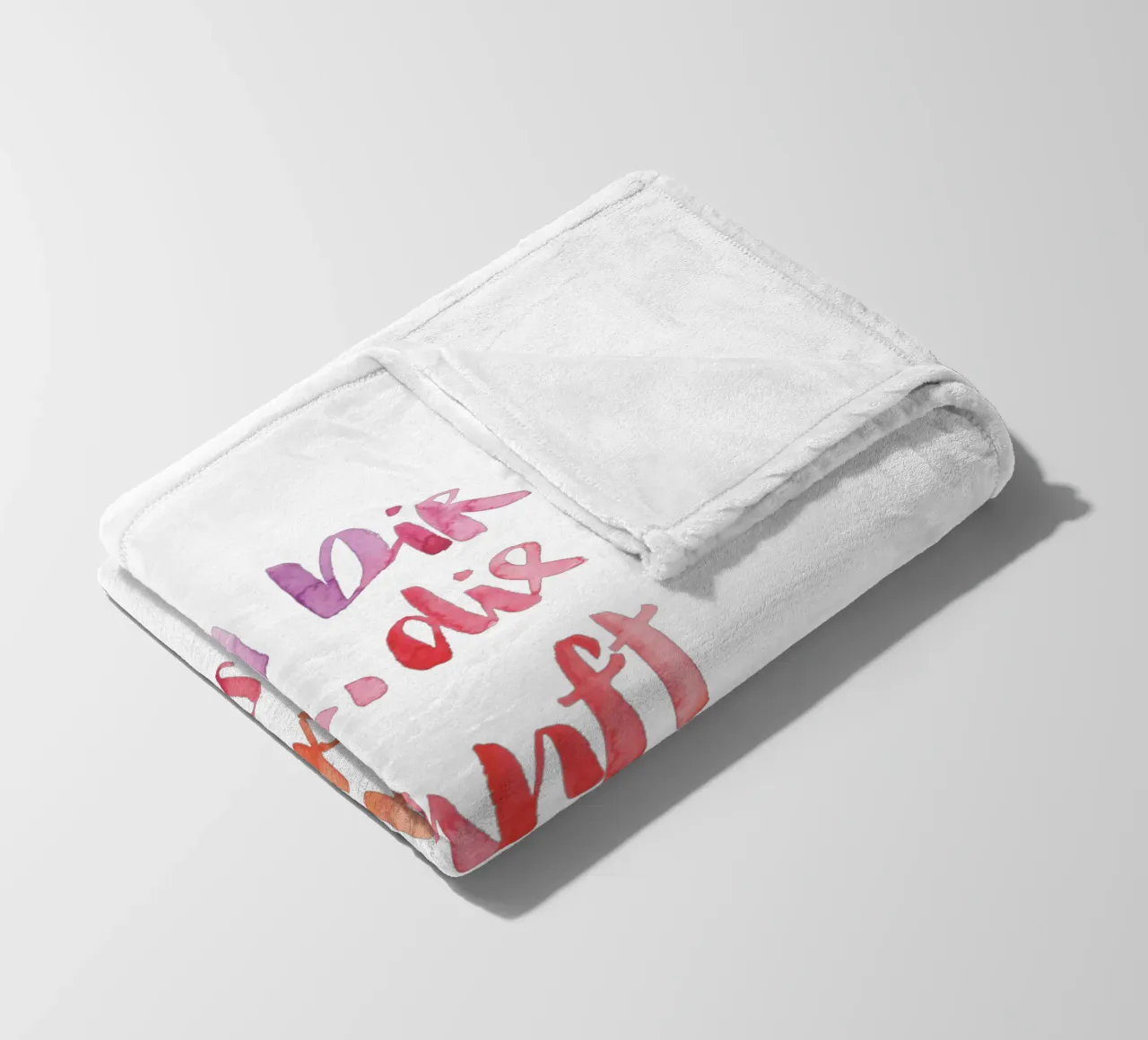 Stell dir vor fleece blanket by Brushmeetspaper