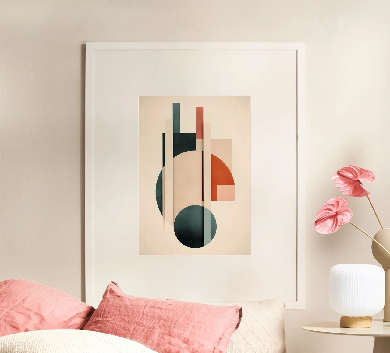 Art géométrique abstrait poster de Karraker