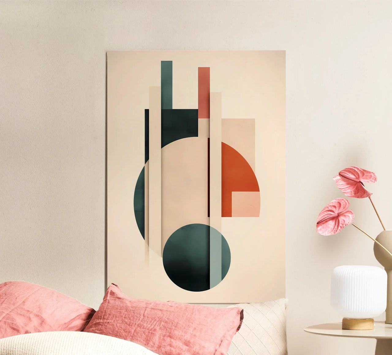 Art géométrique abstrait poster de Karraker