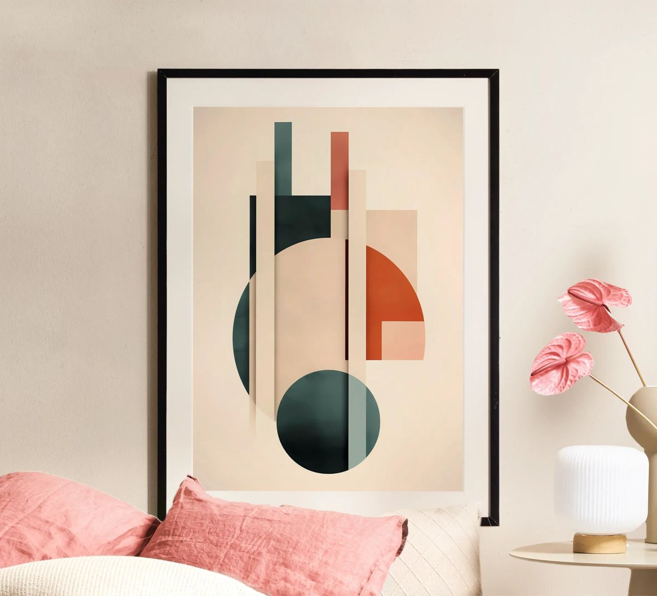 Art géométrique abstrait poster de Karraker