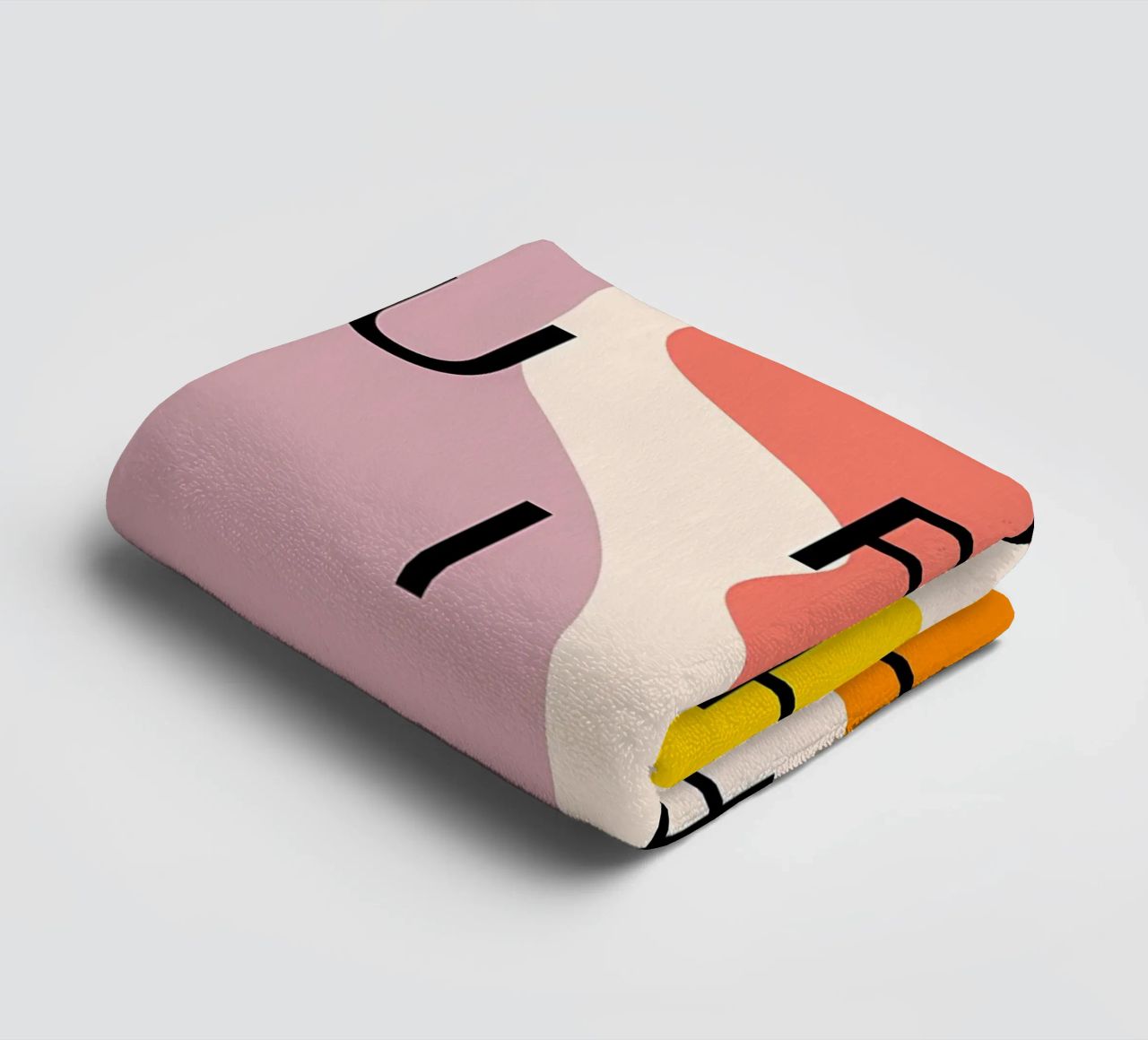 Abstract Faces Cute3 towel by Iracheta