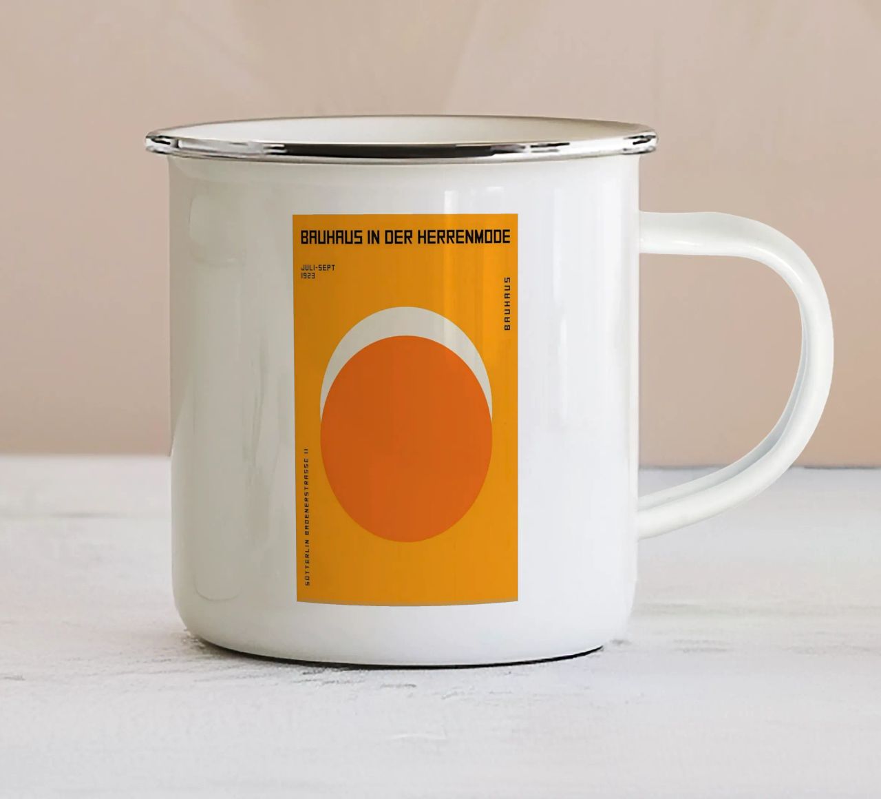 IL FUTURO È LUMINOSO tazza in smalto da Iracheta