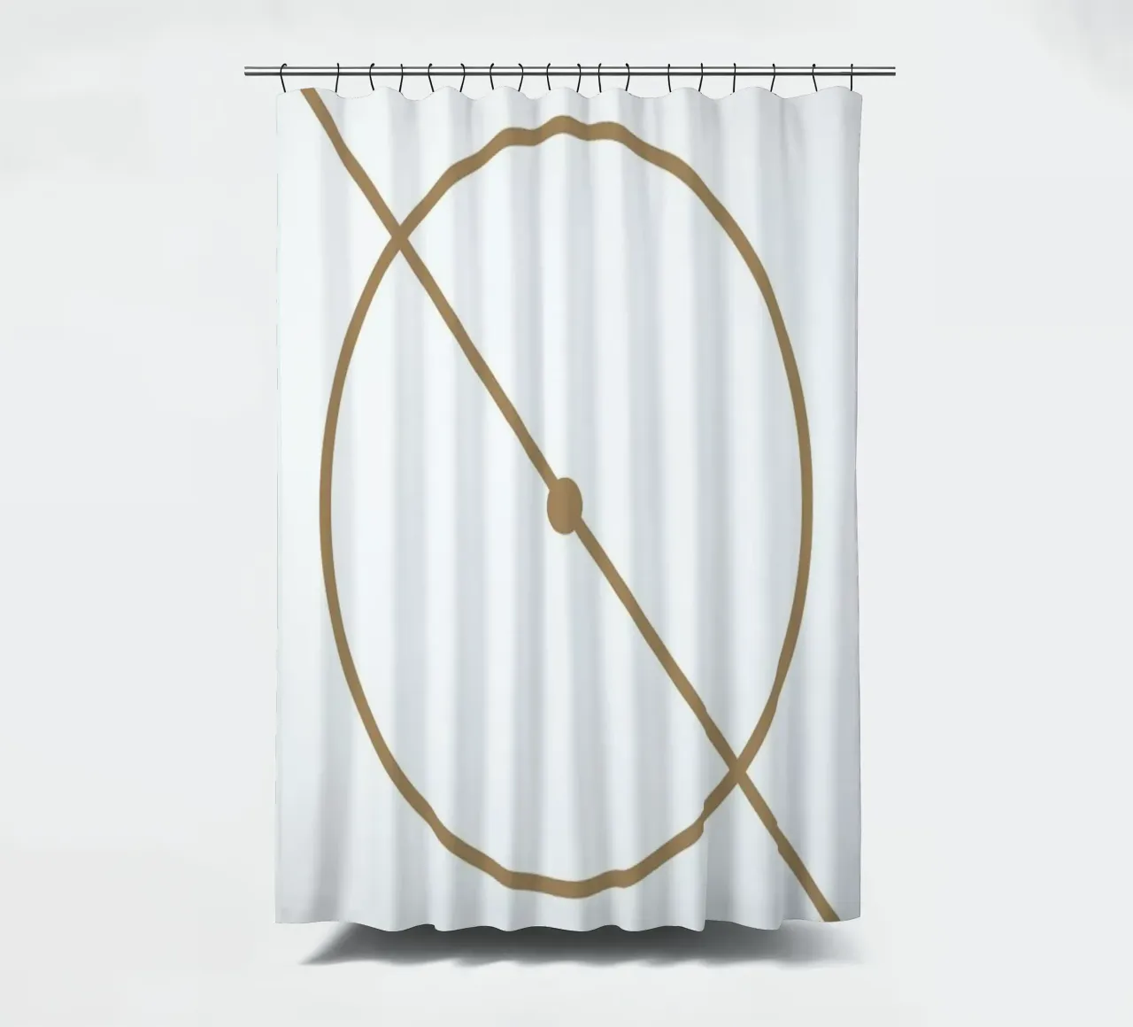 Centre Circle shower curtain by Dean Smith