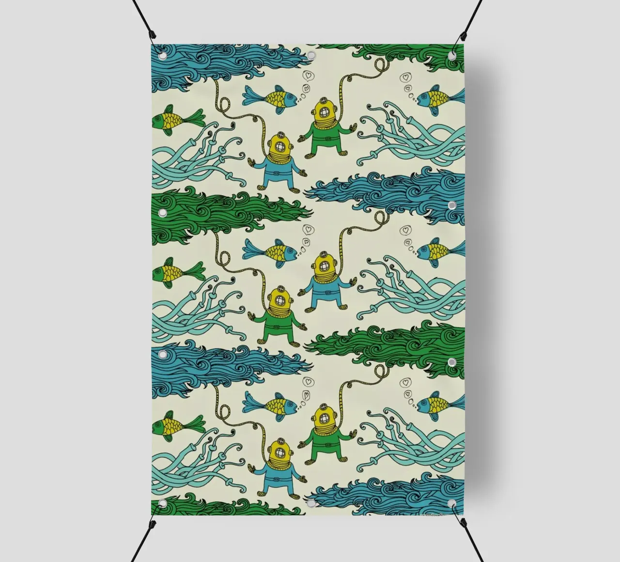 Wrapping Paper Submerged pvc cover by a Love Supreme