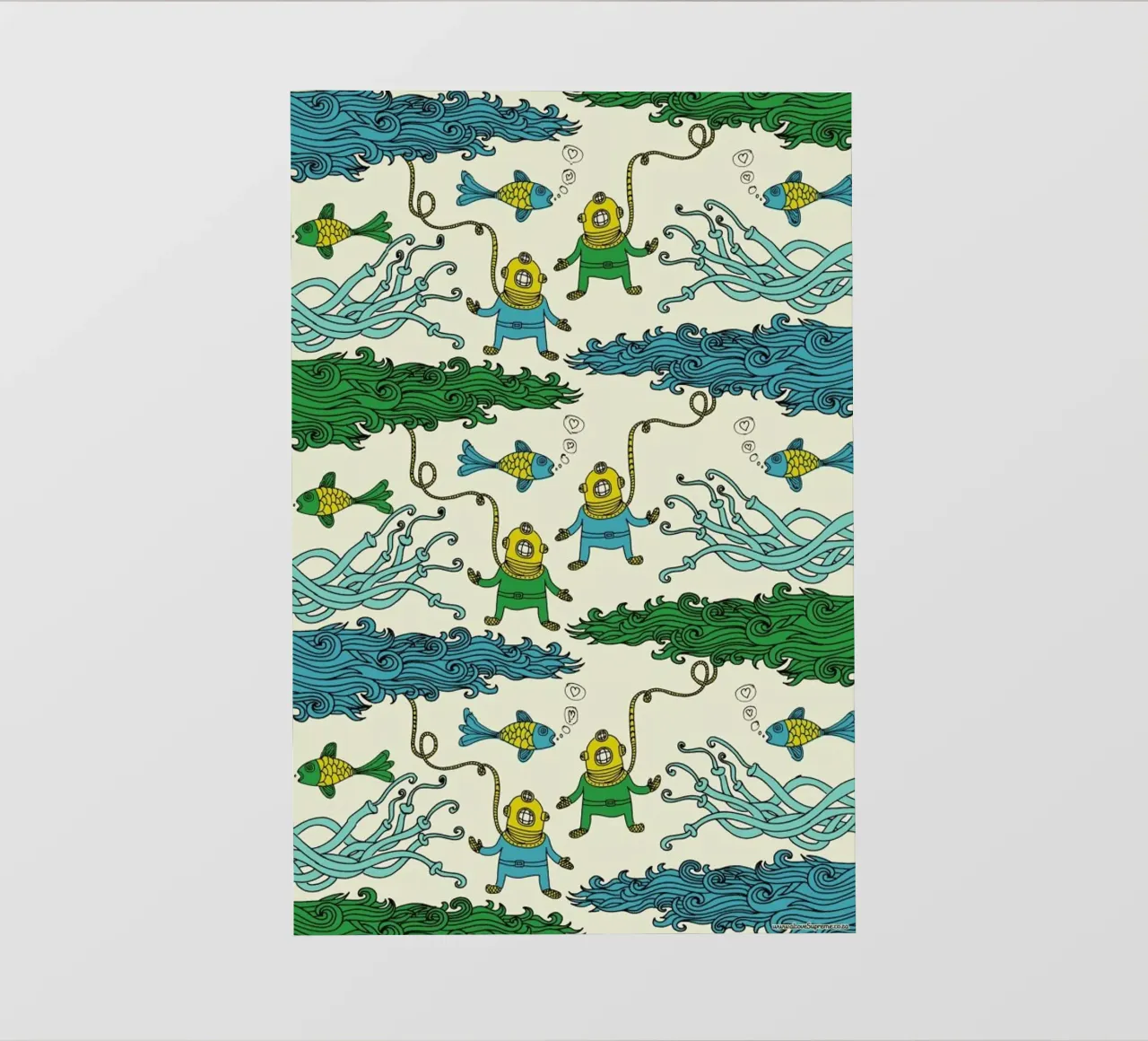 Wrapping Paper Submerged pvc cover by a Love Supreme