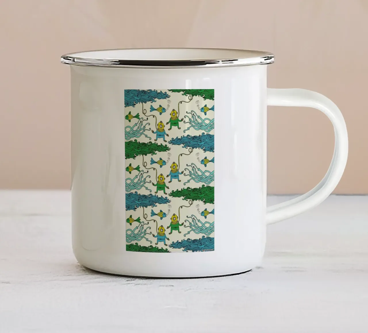 Wrapping Paper Submerged mug en émail de a Love Supreme