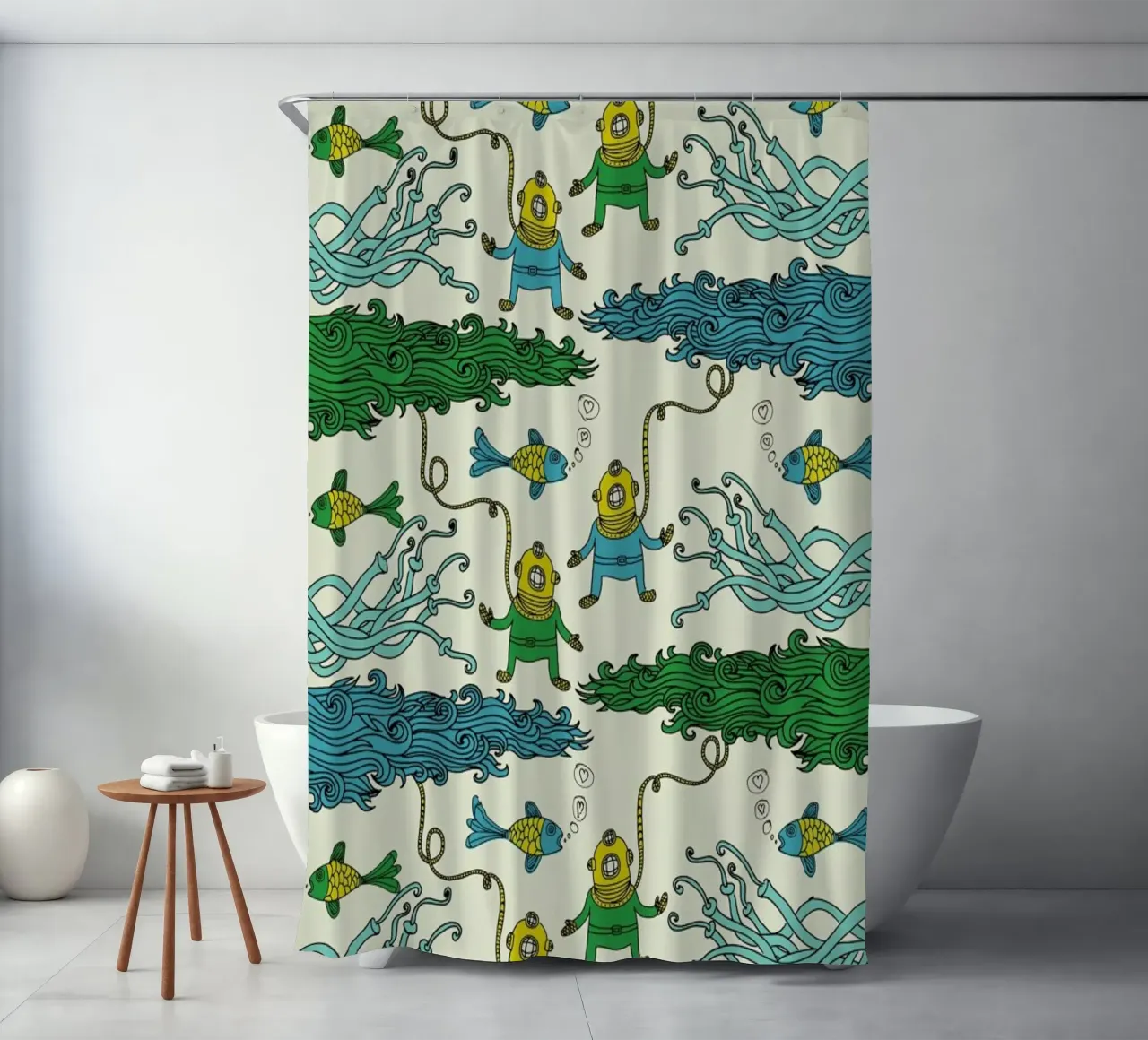 Wrapping Paper Submerged cortina de baño de a Love Supreme
