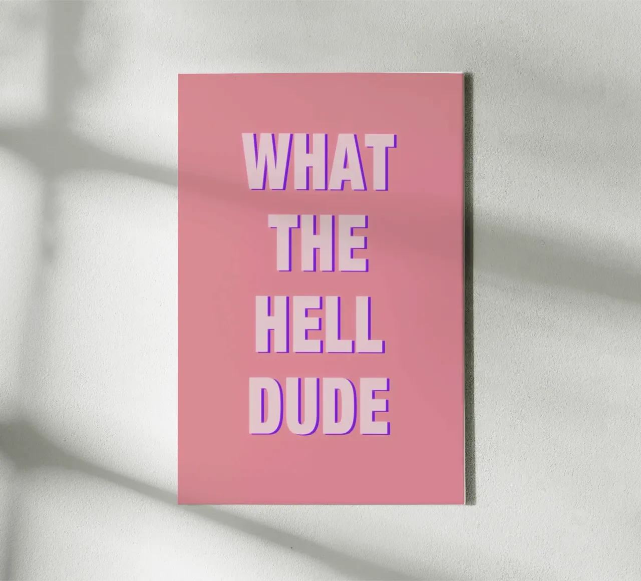 What the Hell Dude tela con Cornice a cassetta da Vasare Nar