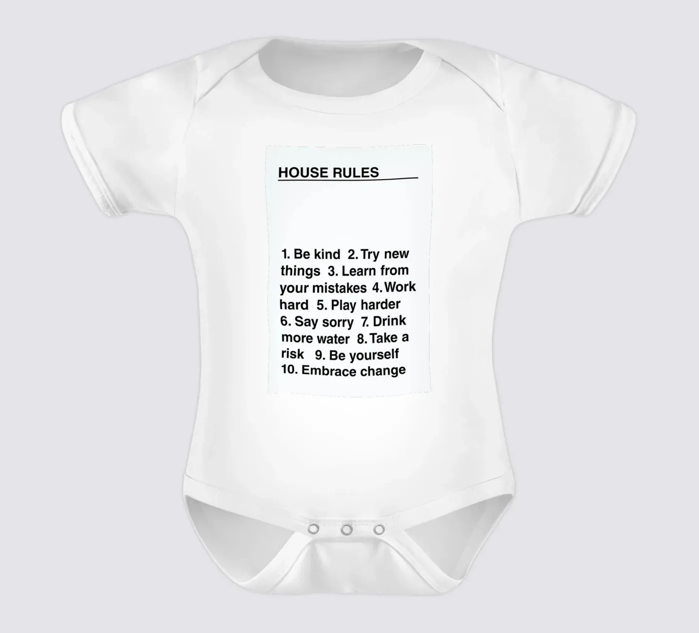 House Rules body bébé de The Native State