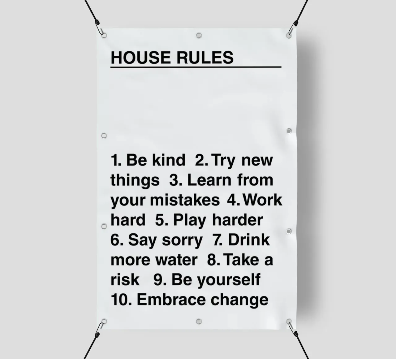 House Rules telo in pvc da The Native State