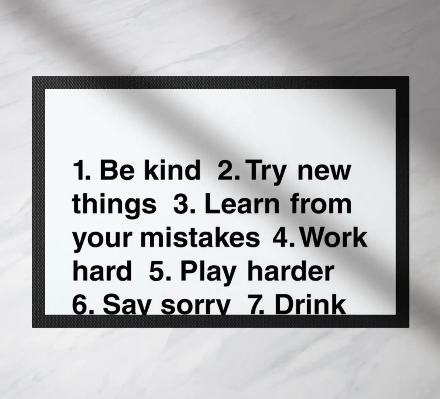 House Rules deurmat van The Native State