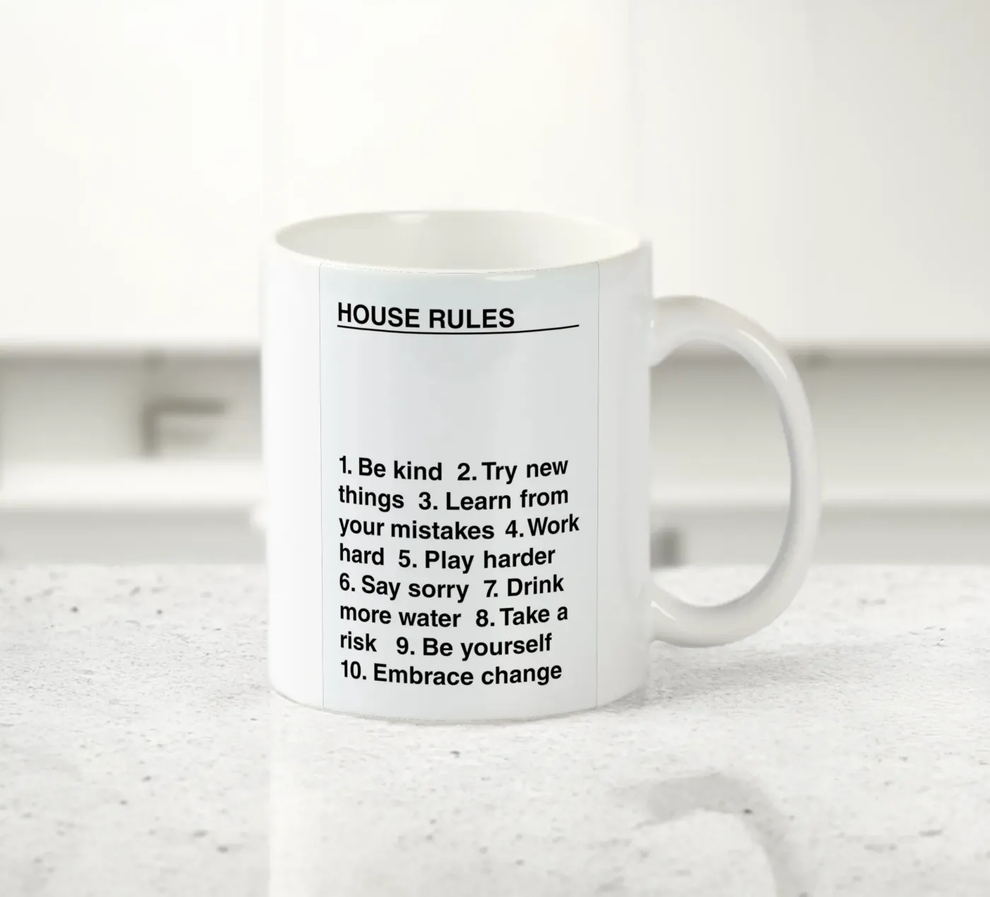 House Rules ceramic mug by The Native State