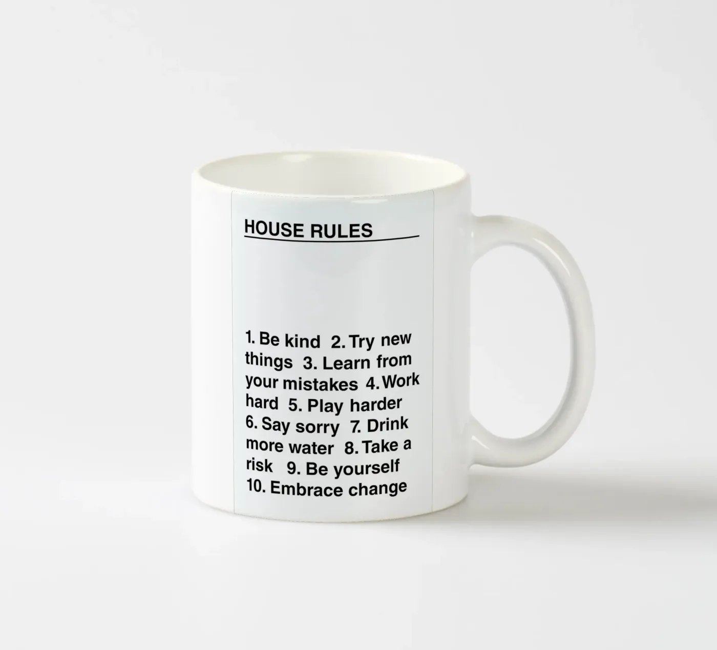 House Rules ceramic mug by The Native State