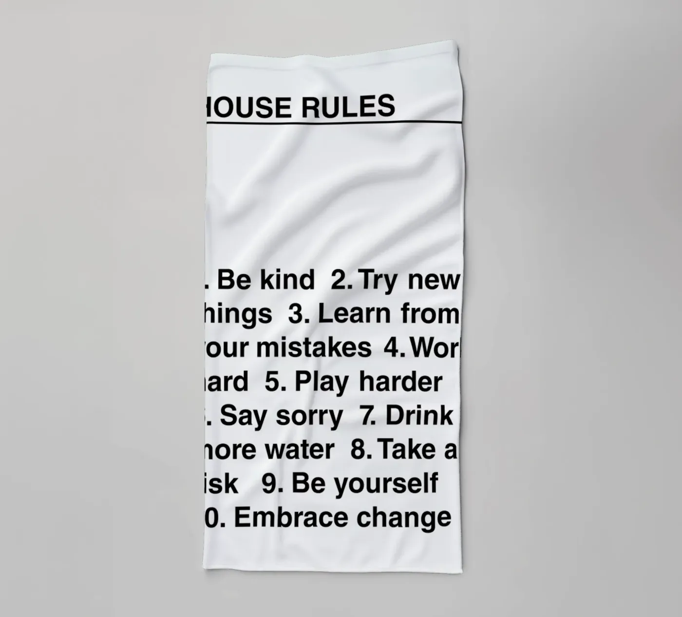 House Rules badhanddoek van The Native State