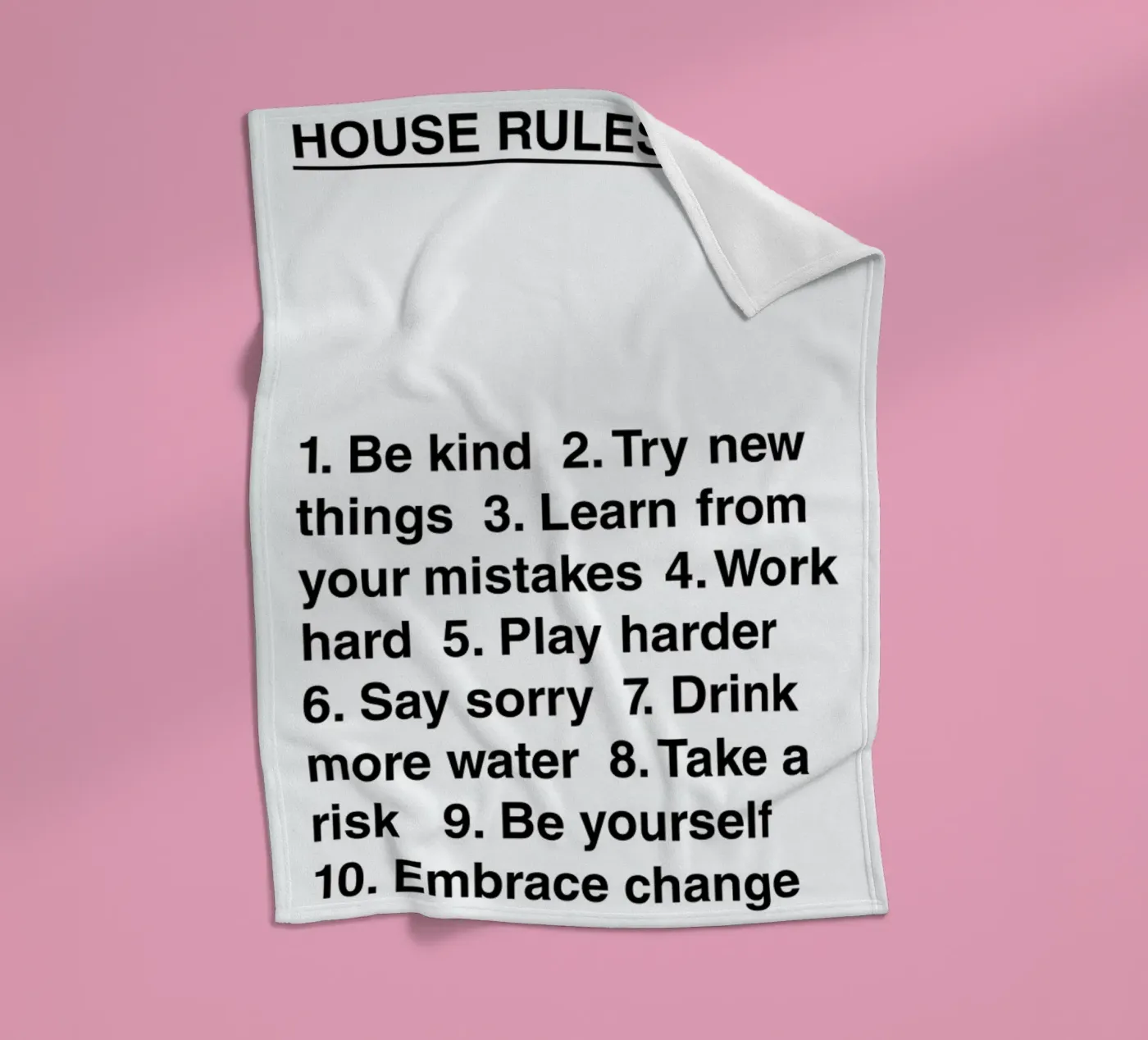 House Rules Fleecedecke von The Native State